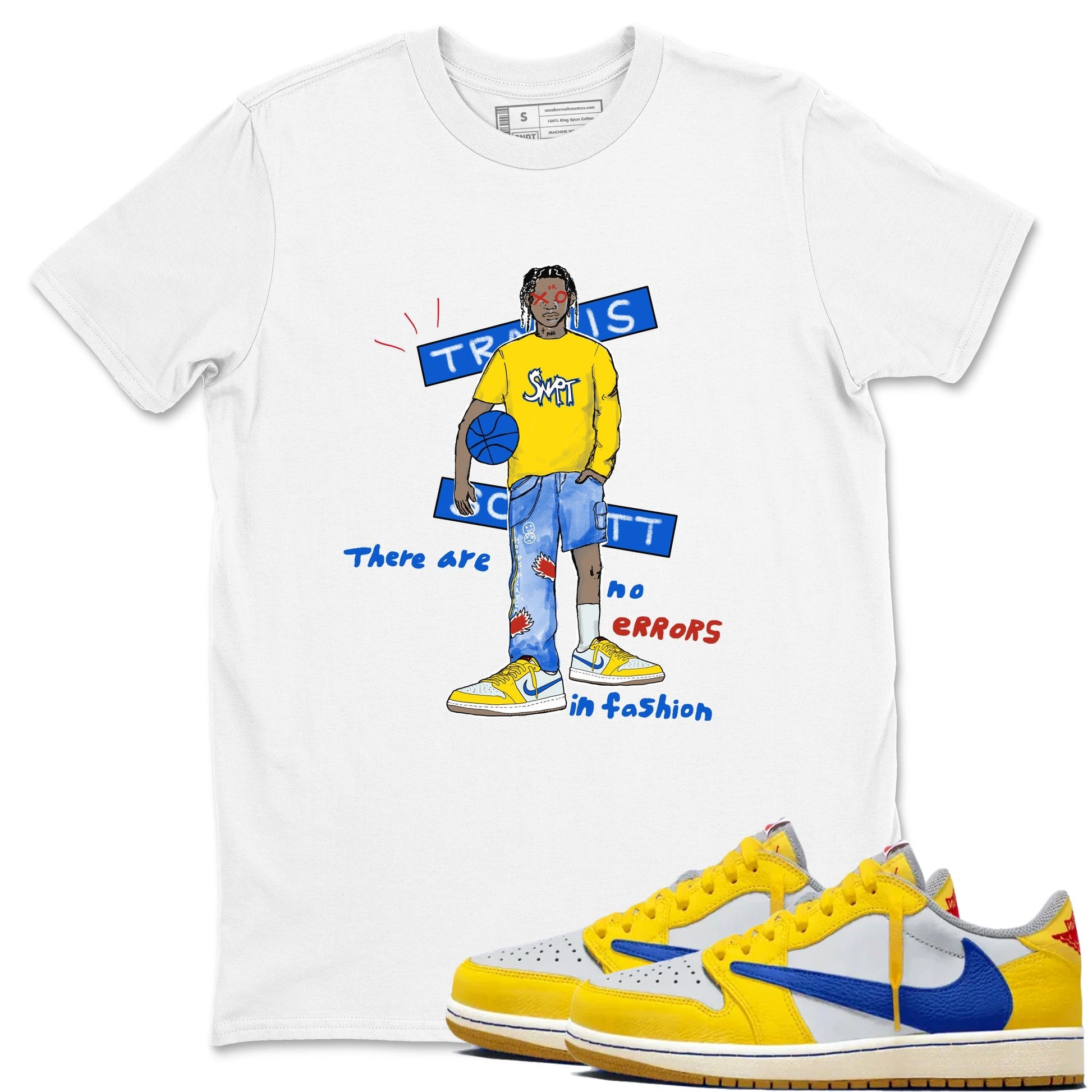 No Errors In Fashion Sneaker Tees - Air Jordan 1 Travis Scott Canary