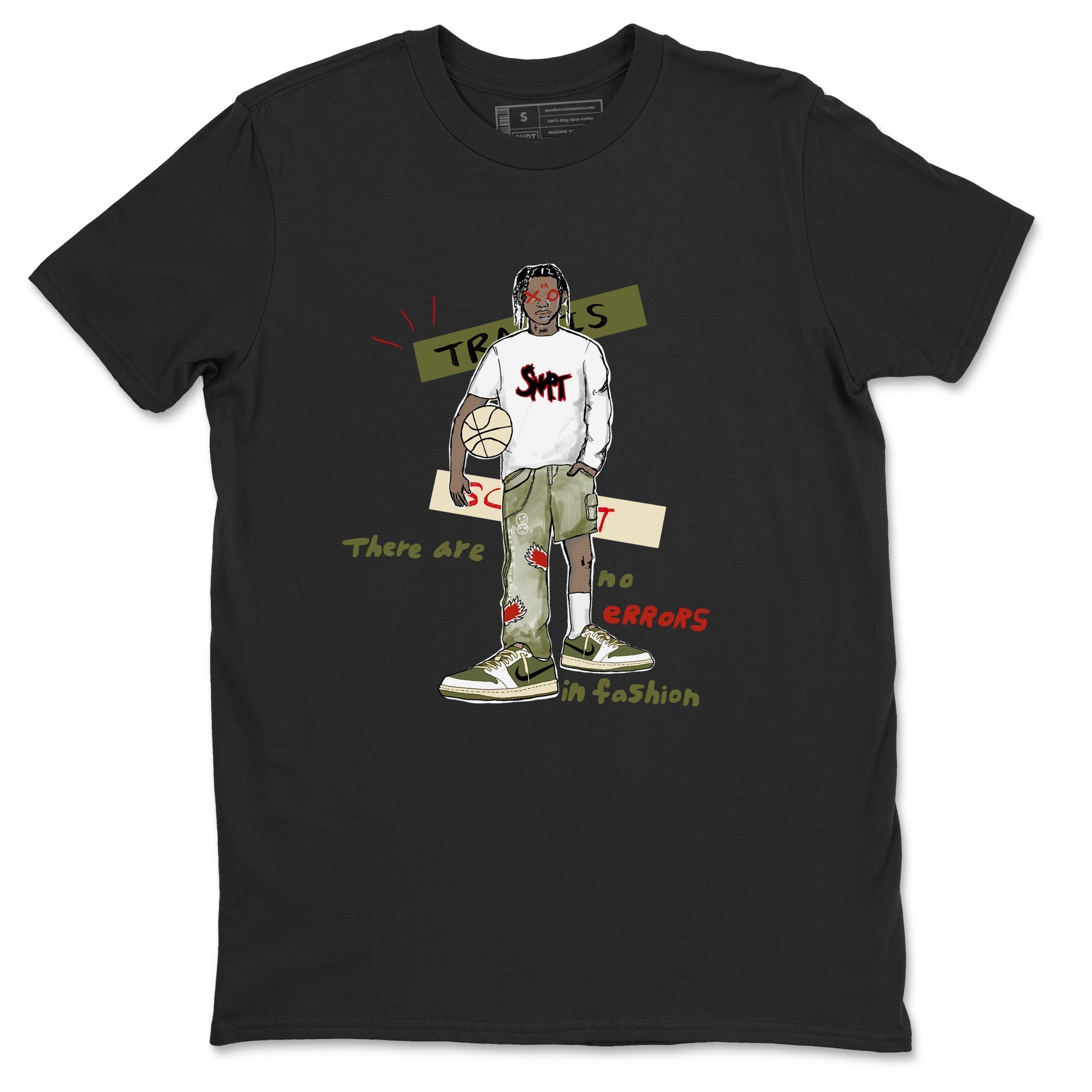 No Errors In Fashion Sneaker Tees - Air Jordan 1 Travis Scott Medium Olive