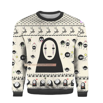 No Face Merry 2022 No Face All Over Print 3d Ugly Christmas Sweater ? Usalast