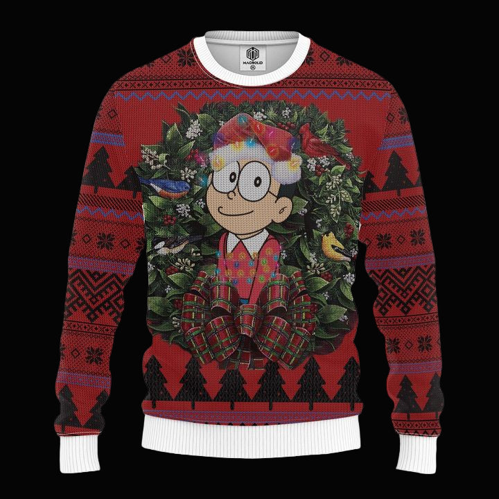 Nobita Doraemon Mc Ugly Christmas Sweater Thanksgiving Gift ? Usalast