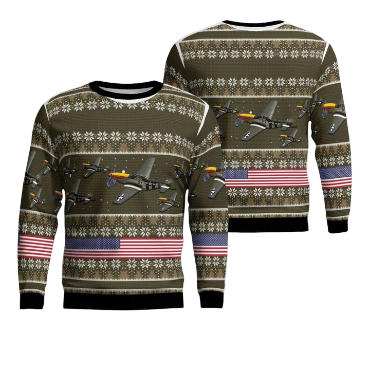 North American P-51 Mustang Christmas Sweater 3D ? Usalast