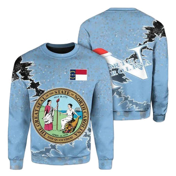 North Carolina Christmas Coat Of Arms Sweater X Style J78 ? Usalast