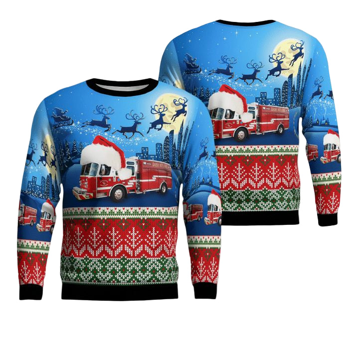 North Phoenix Arizona Daisy Mountain Fire Medical Christmas Sweater 3D ? MO81 ? Usalast