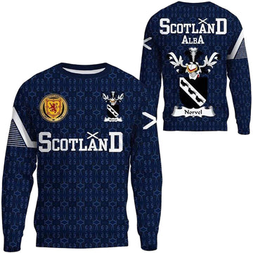 Norvel Family Crest Sweater Scottish Home ? 1991 Style A7 ? Usalast