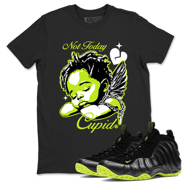 Not Today Cupid Sneaker Tees - Air Foamposite One Black Volt