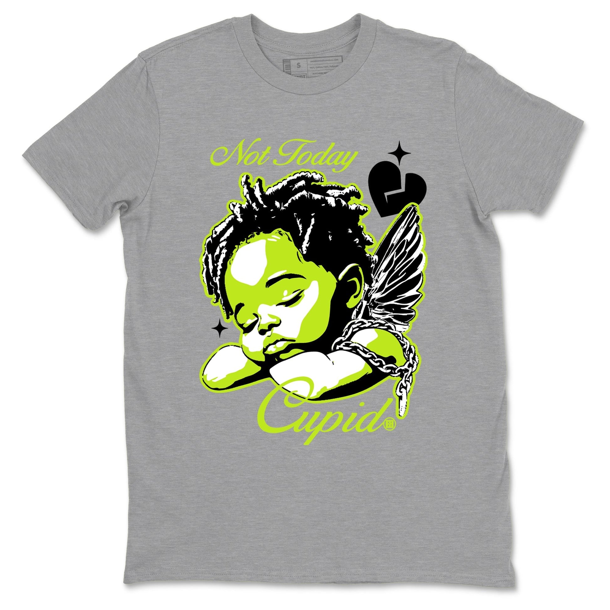 Not Today Cupid Sneaker Tees - Air Foamposite One Black Volt