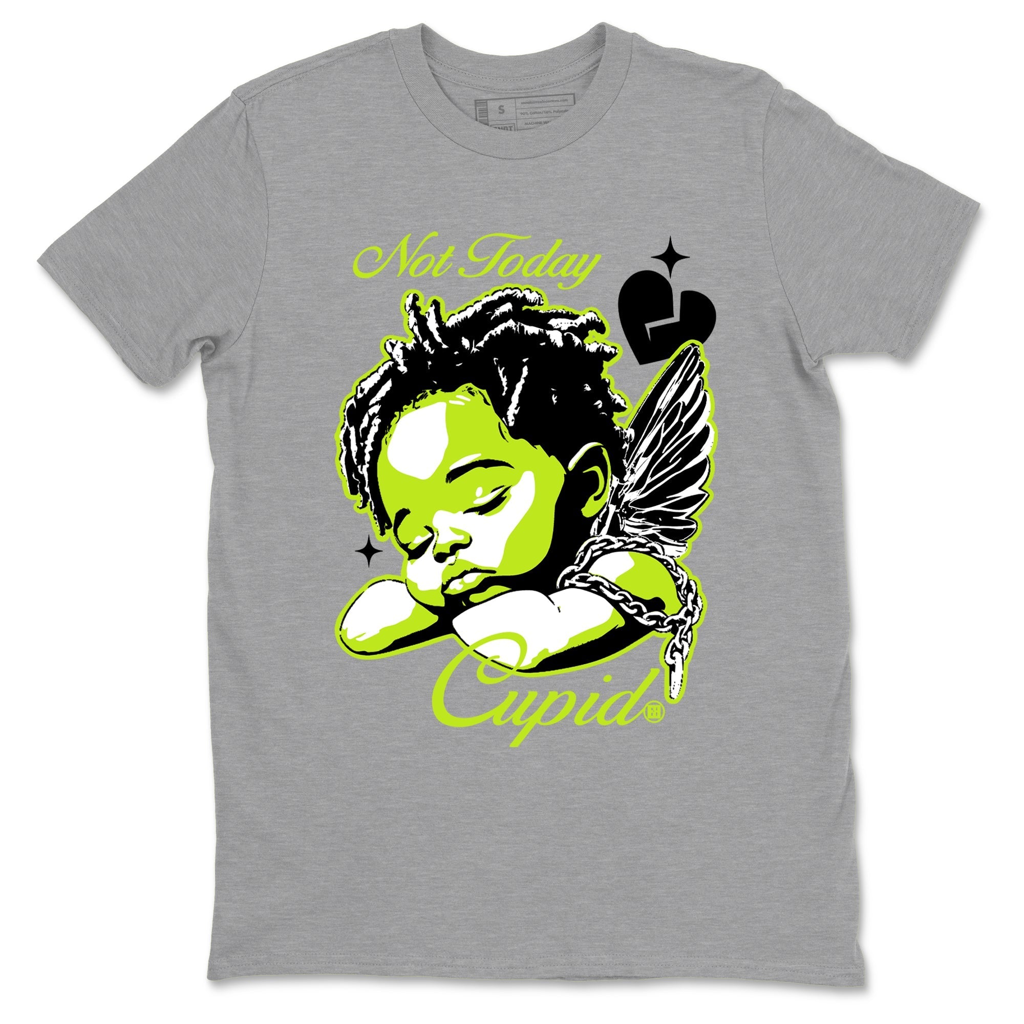 Not Today Cupid Sneaker Tees - Air Foamposite One Black Volt