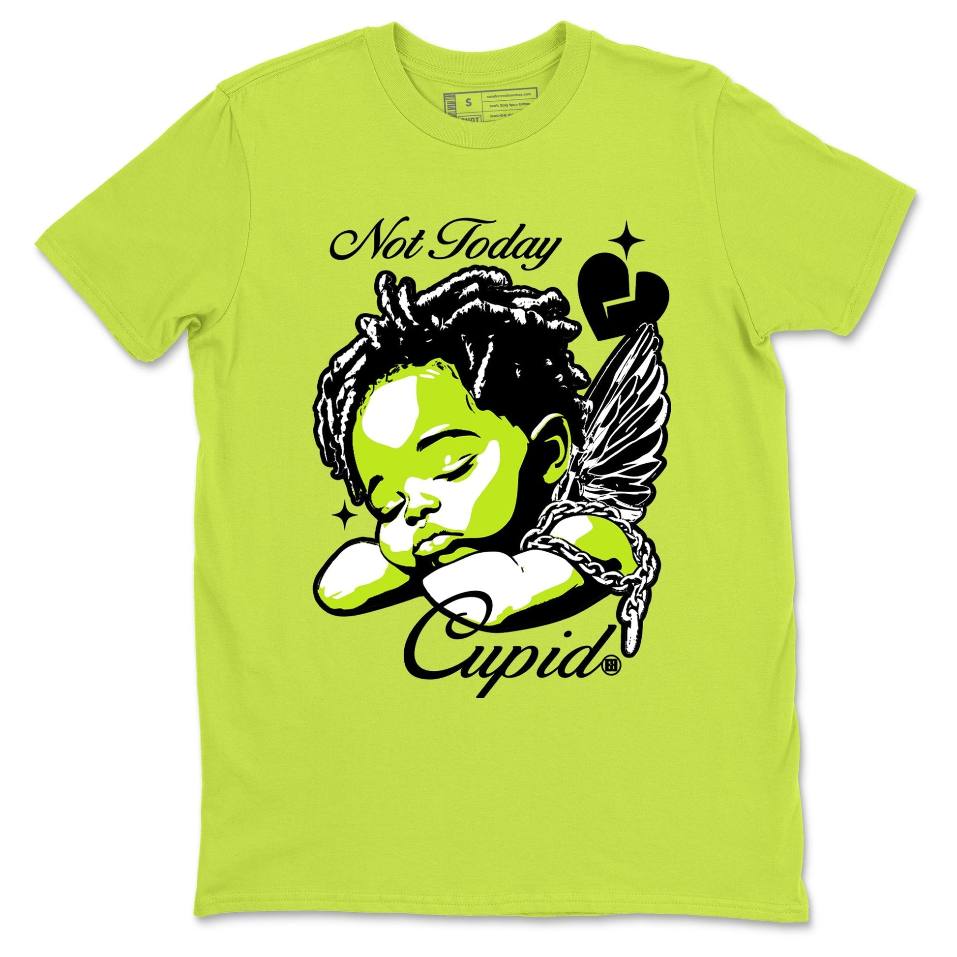 Not Today Cupid Sneaker Tees - Air Foamposite One Black Volt