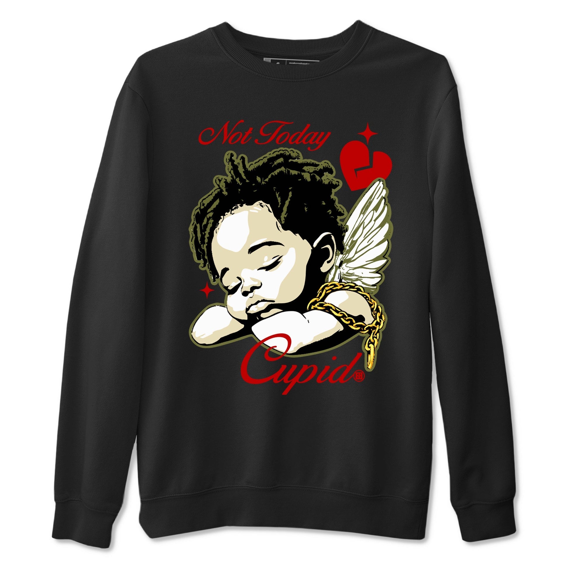 Not Today Cupid Sneaker Tees - Air Jordan 1 Travis Scott Medium Olive