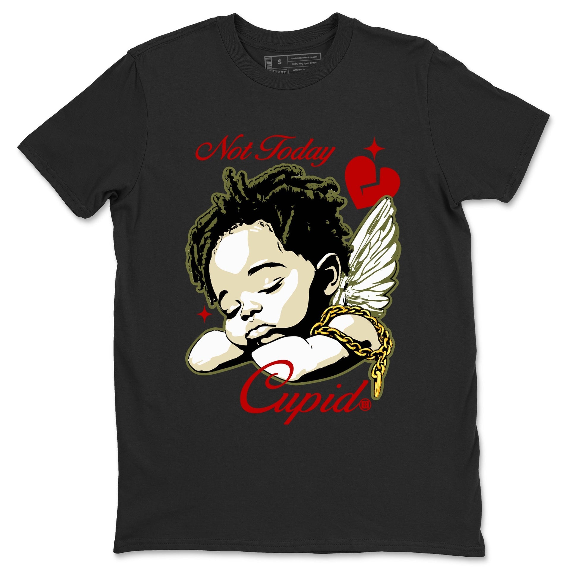 Not Today Cupid Sneaker Tees - Air Jordan 1 Travis Scott Medium Olive