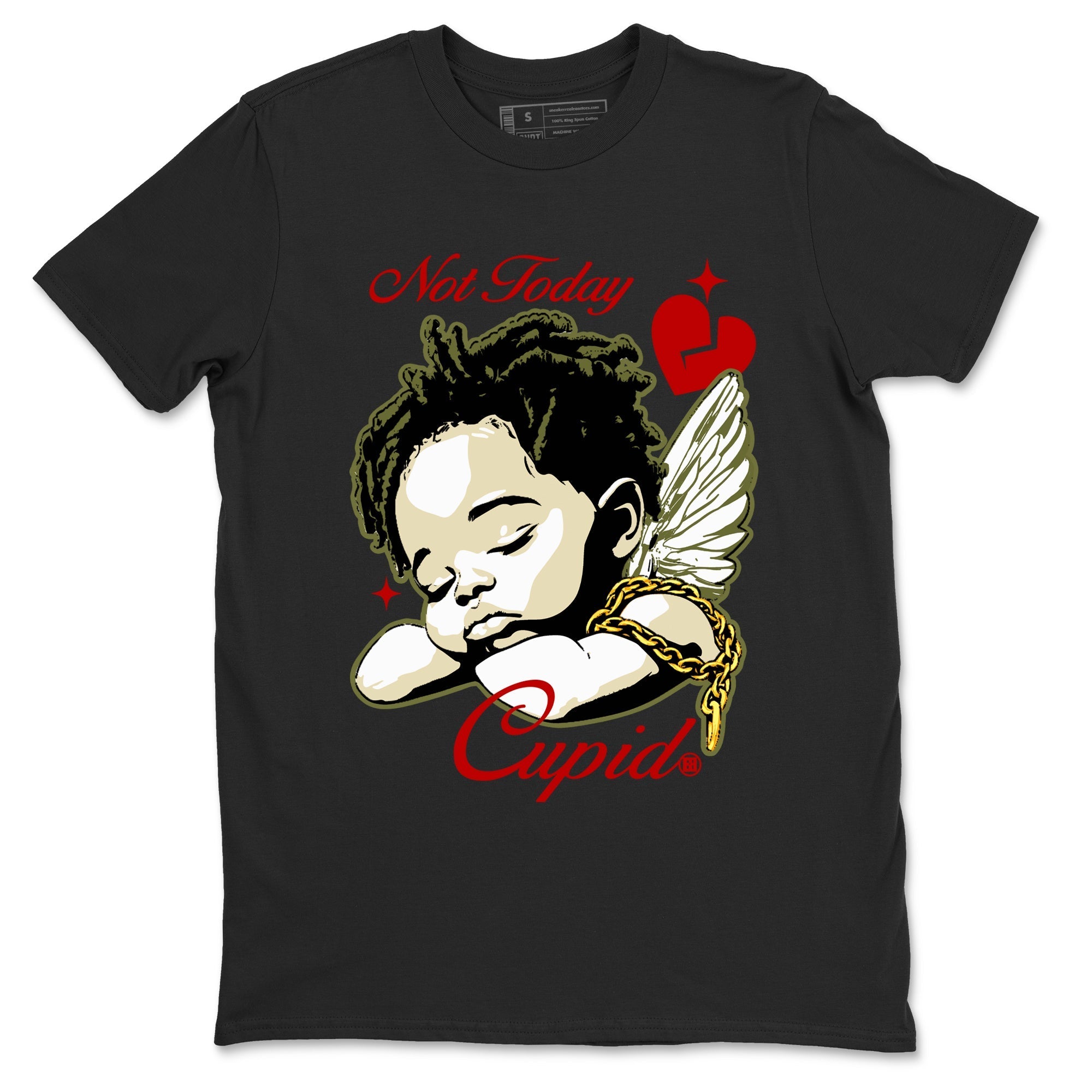 Not Today Cupid Sneaker Tees - Air Jordan 1 Travis Scott Medium Olive