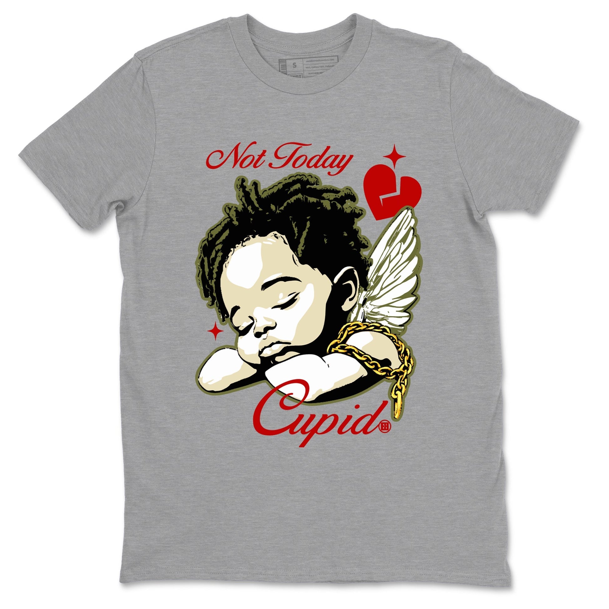 Not Today Cupid Sneaker Tees - Air Jordan 1 Travis Scott Medium Olive