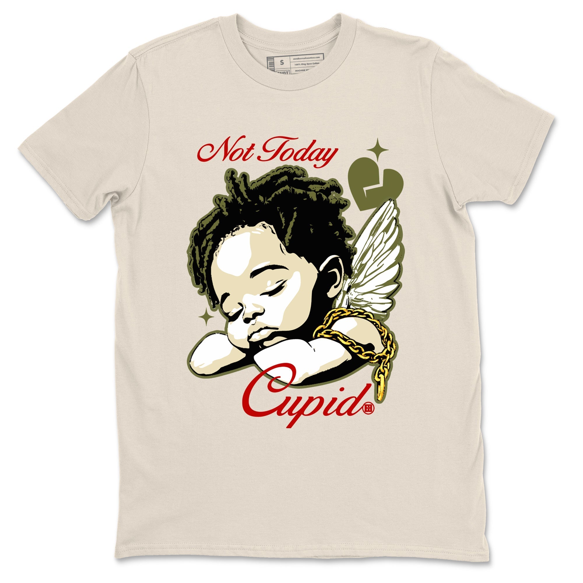 Not Today Cupid Sneaker Tees - Air Jordan 1 Travis Scott Medium Olive