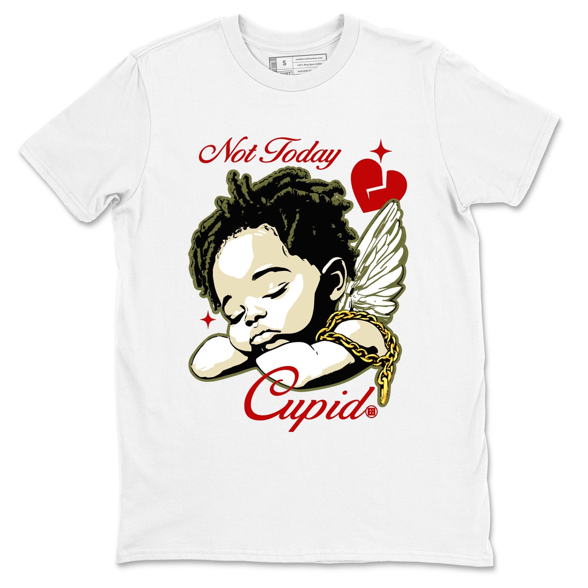 Not Today Cupid Sneaker Tees - Air Jordan 1 Travis Scott Medium Olive