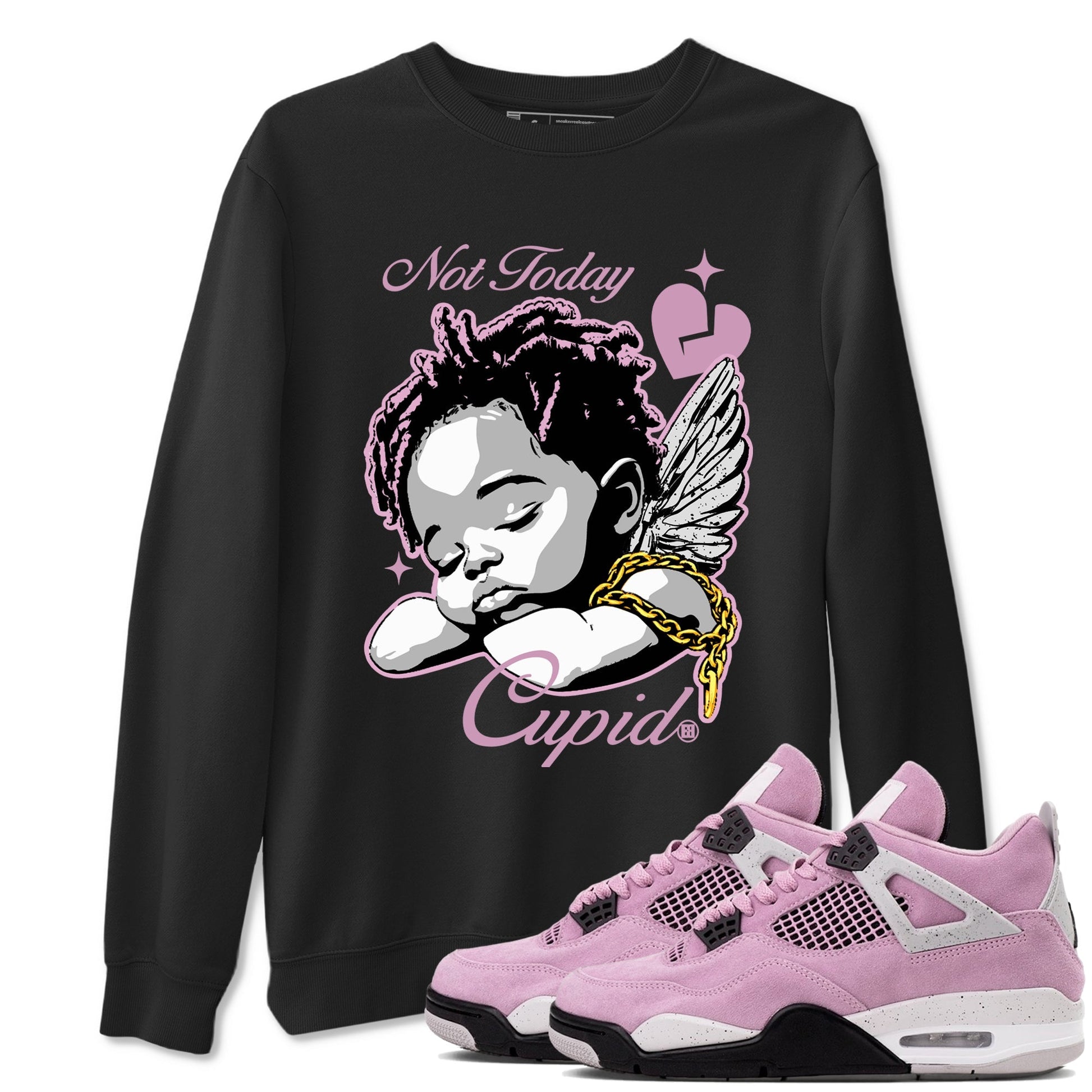 Not Today Cupid Sneaker Tees - Air Jordan 4 Orchid
