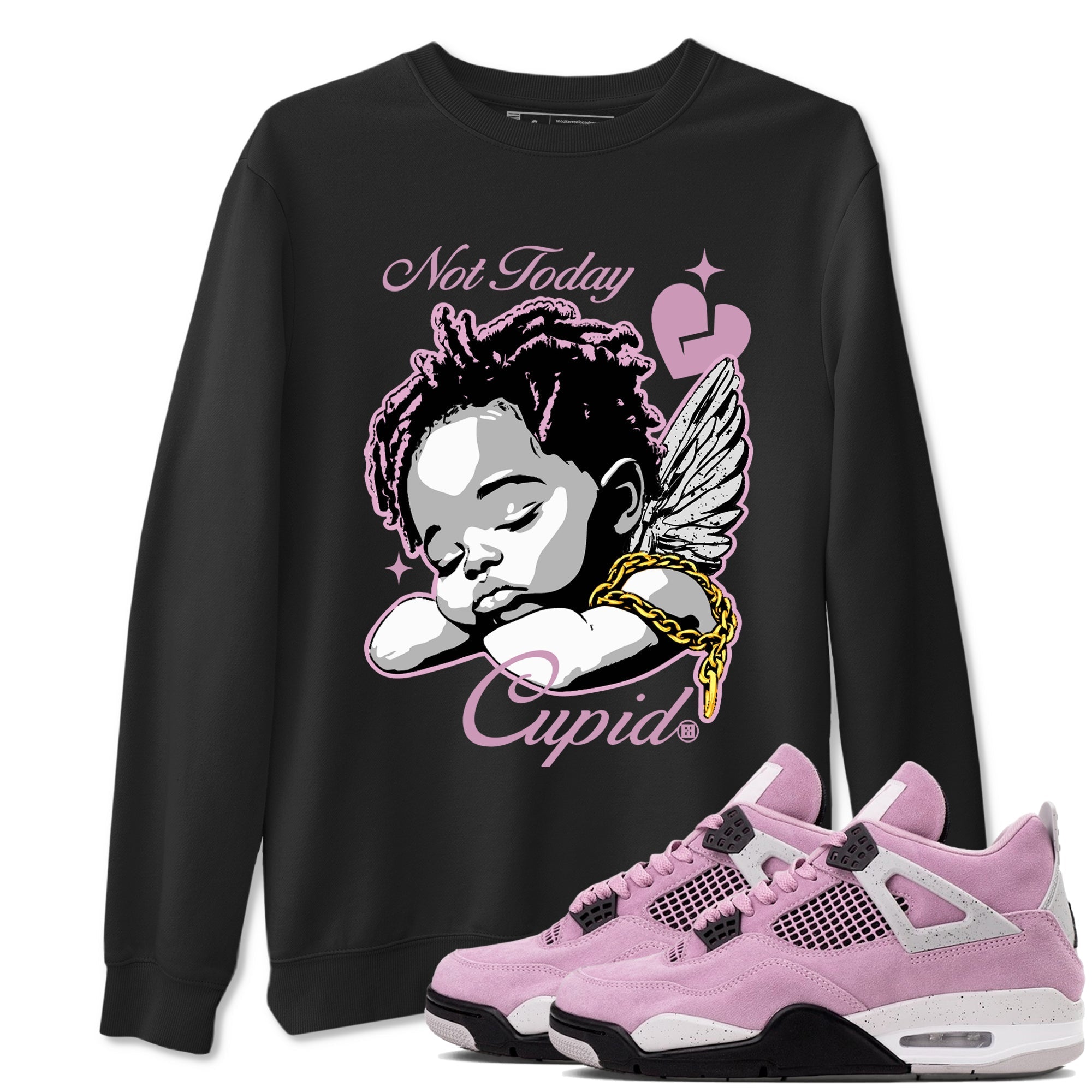 Not Today Cupid Sneaker Tees - Air Jordan 4 Orchid