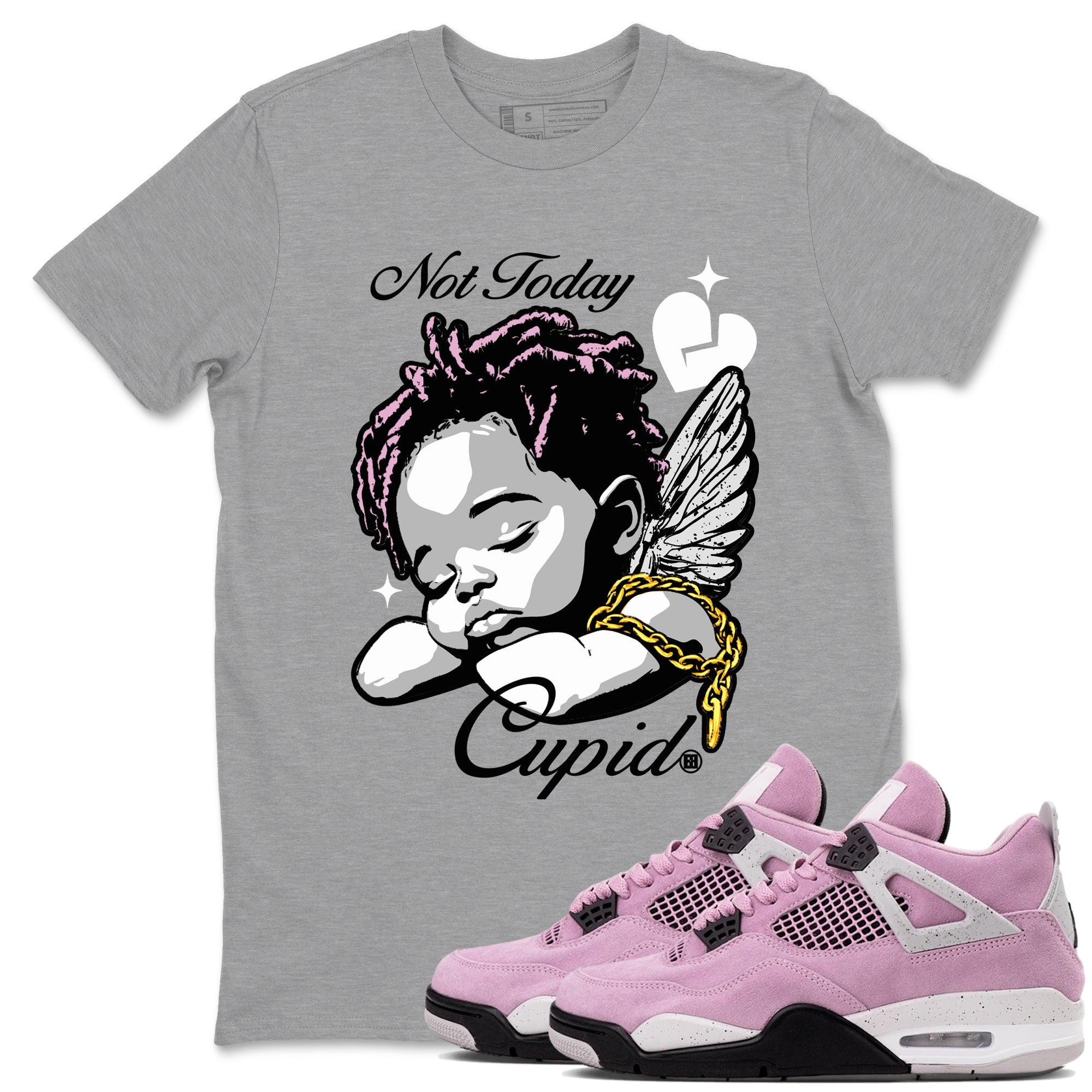 Not Today Cupid Sneaker Tees - Air Jordan 4 Orchid
