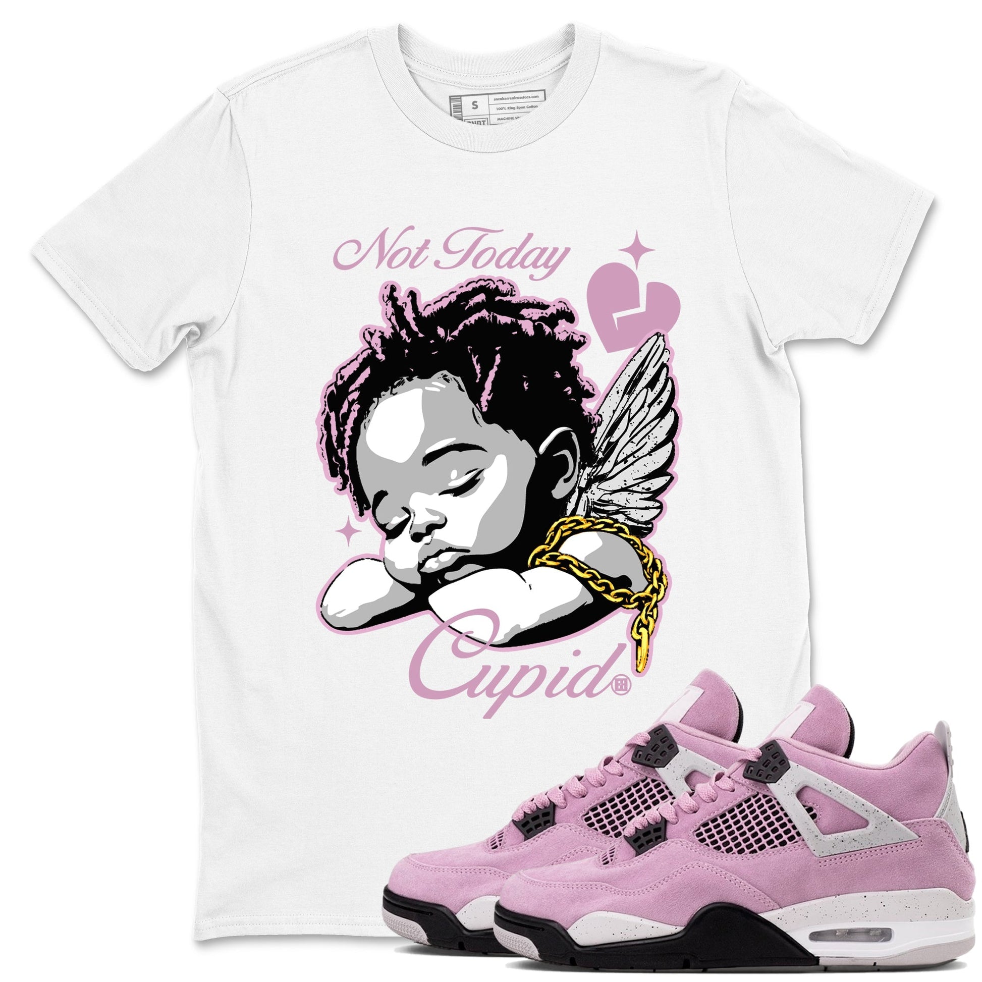 Not Today Cupid Sneaker Tees - Air Jordan 4 Orchid
