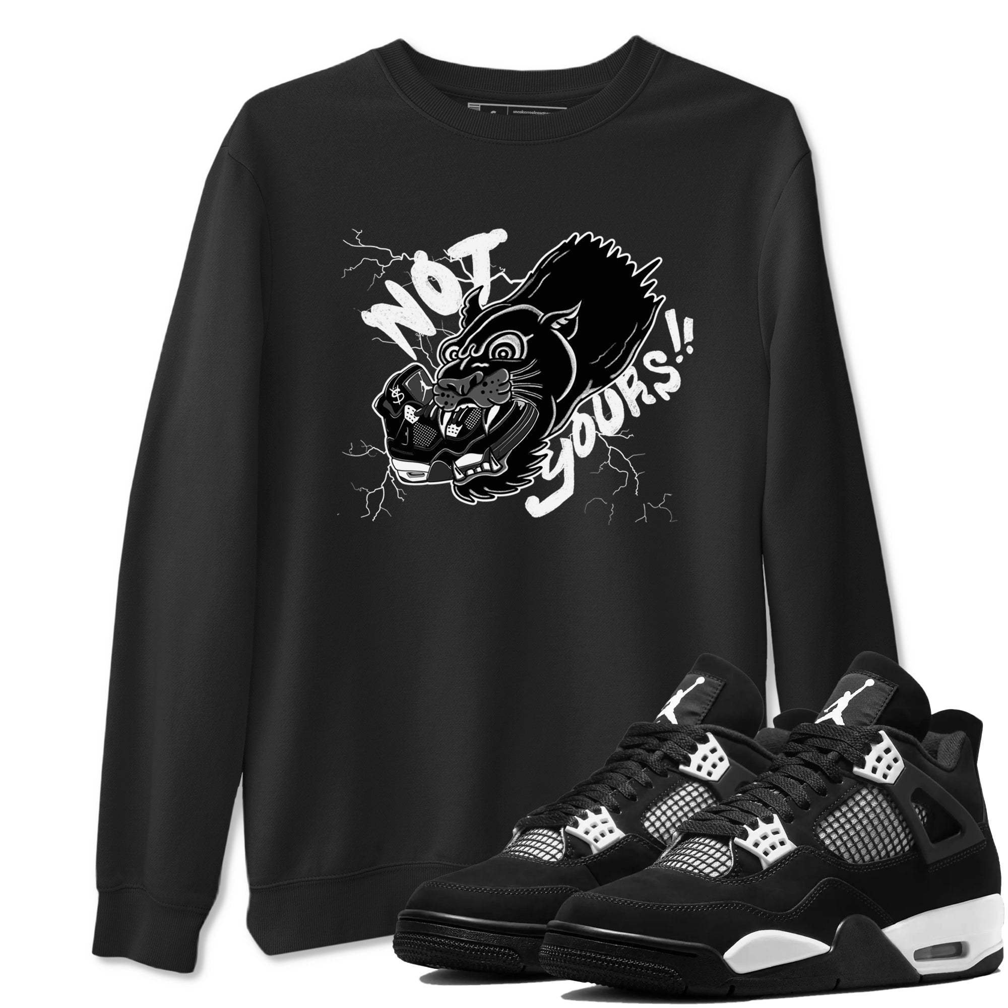 Not Yours Sneaker Tees - Air Jordan 4 White Thunder