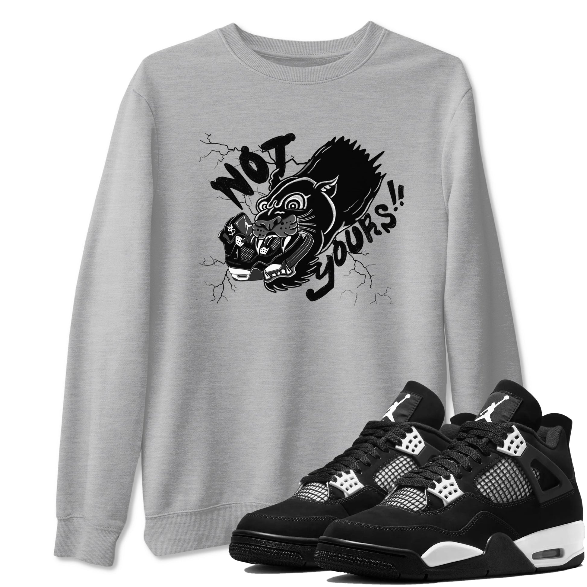 Not Yours Sneaker Tees - Air Jordan 4 White Thunder