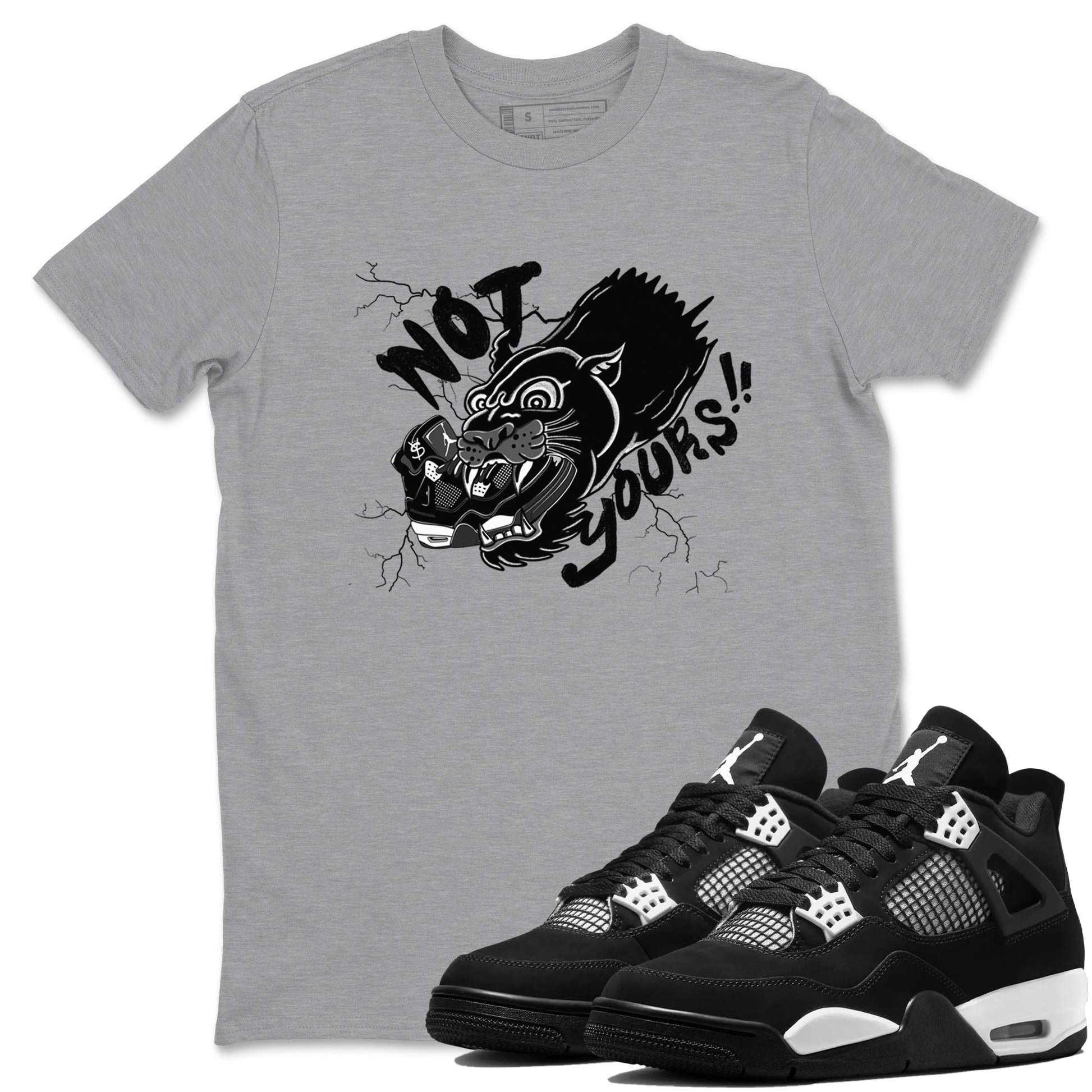Not Yours Sneaker Tees - Air Jordan 4 White Thunder