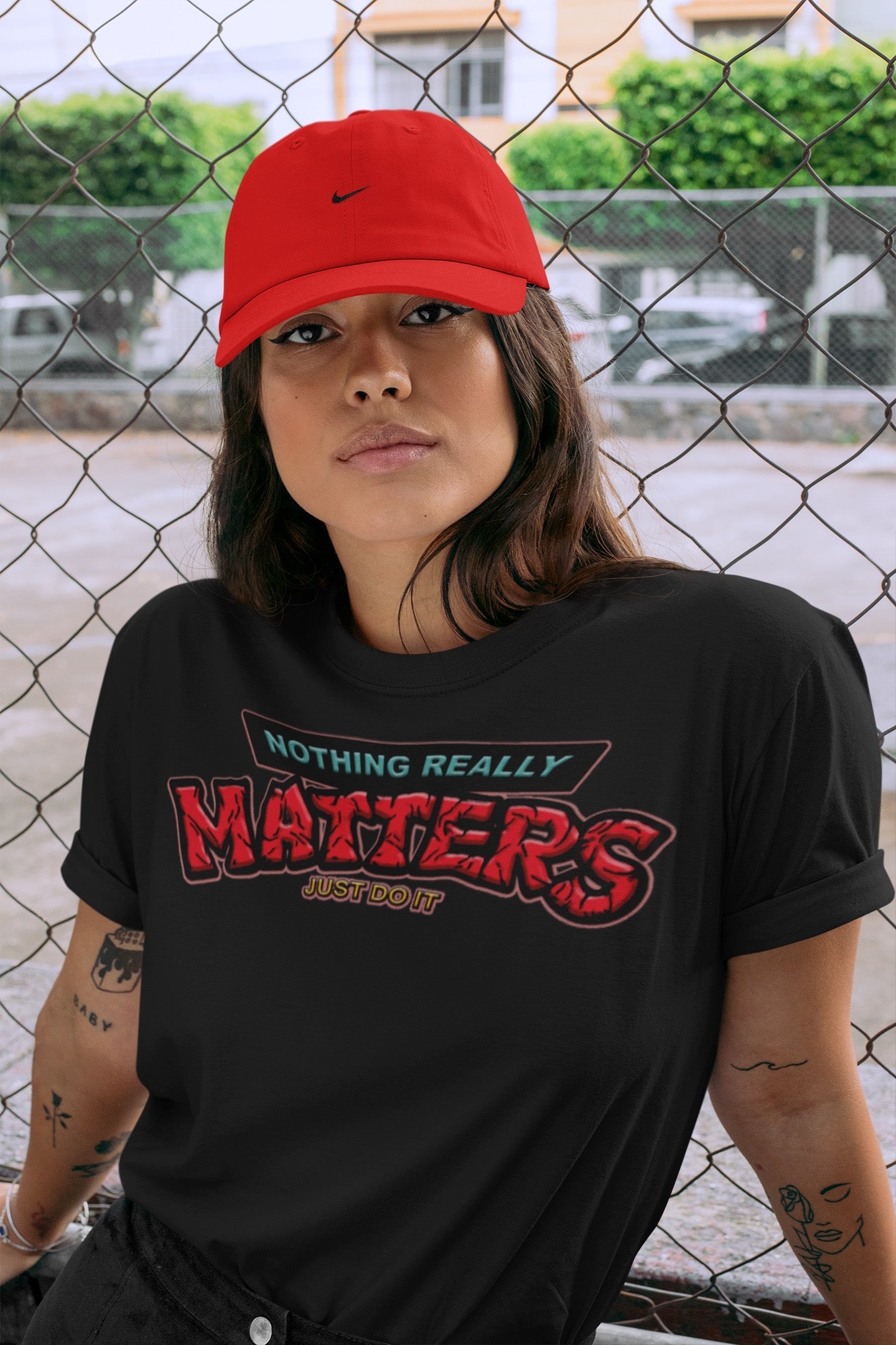 Nothing Matters Unisex Tops - Yeezy 700 Hi-Res Red
