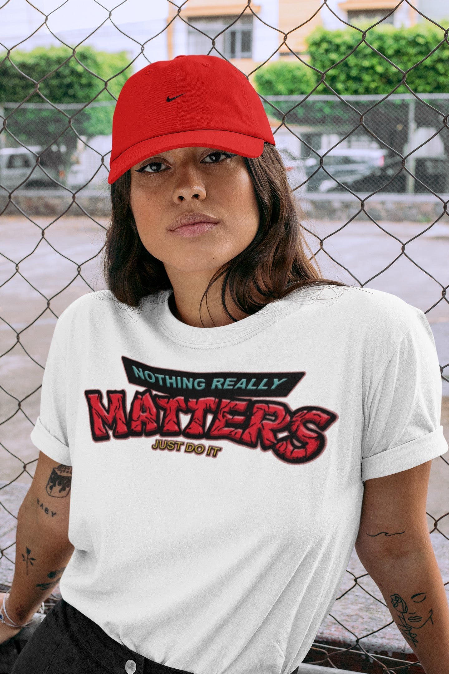 Nothing Matters Unisex Tops - Yeezy 700 Hi-Res Red