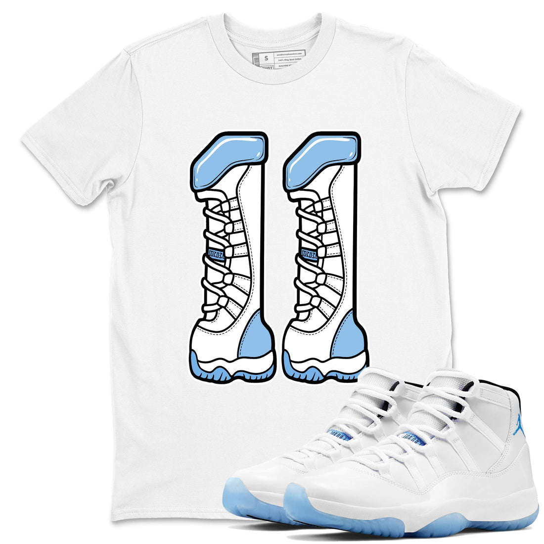 Number 11 Sneaker Tees - Air Jordan 11 Legend Blue