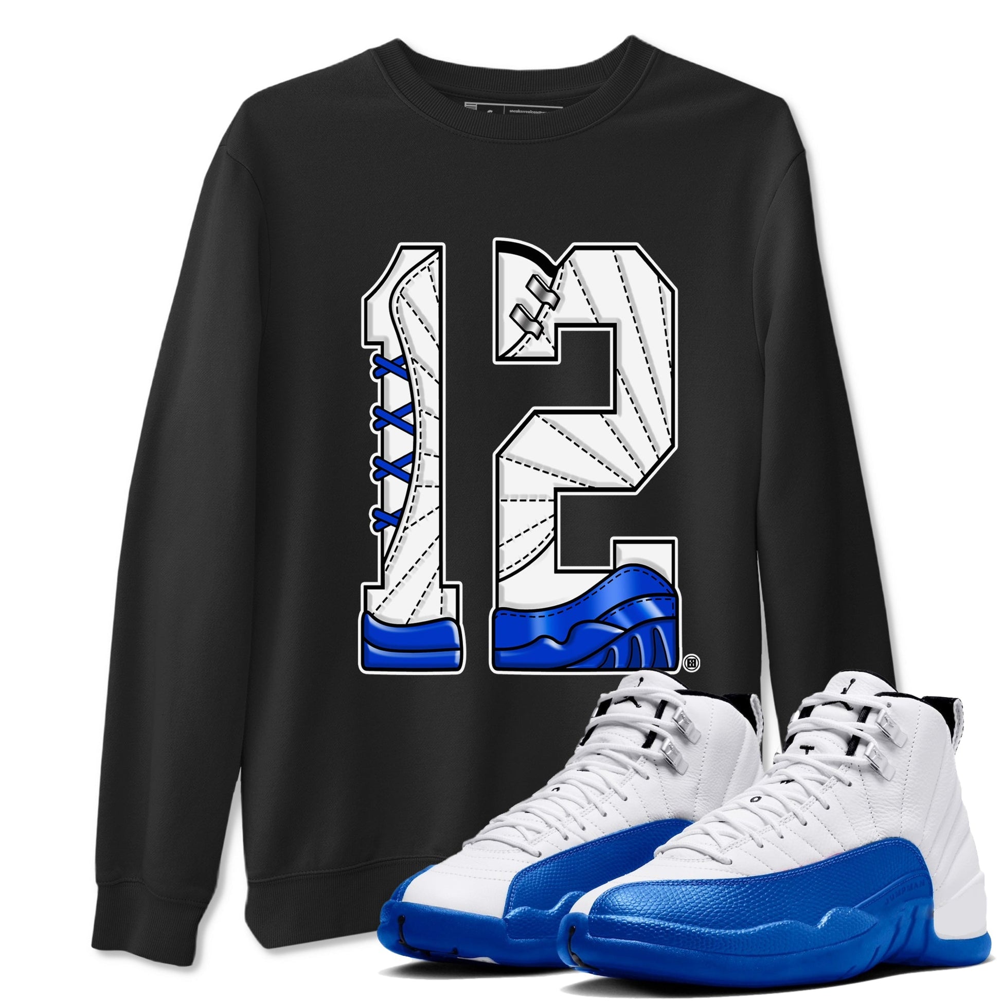 Number 12 Sneaker Tees - Air Jordan 12 Blueberry