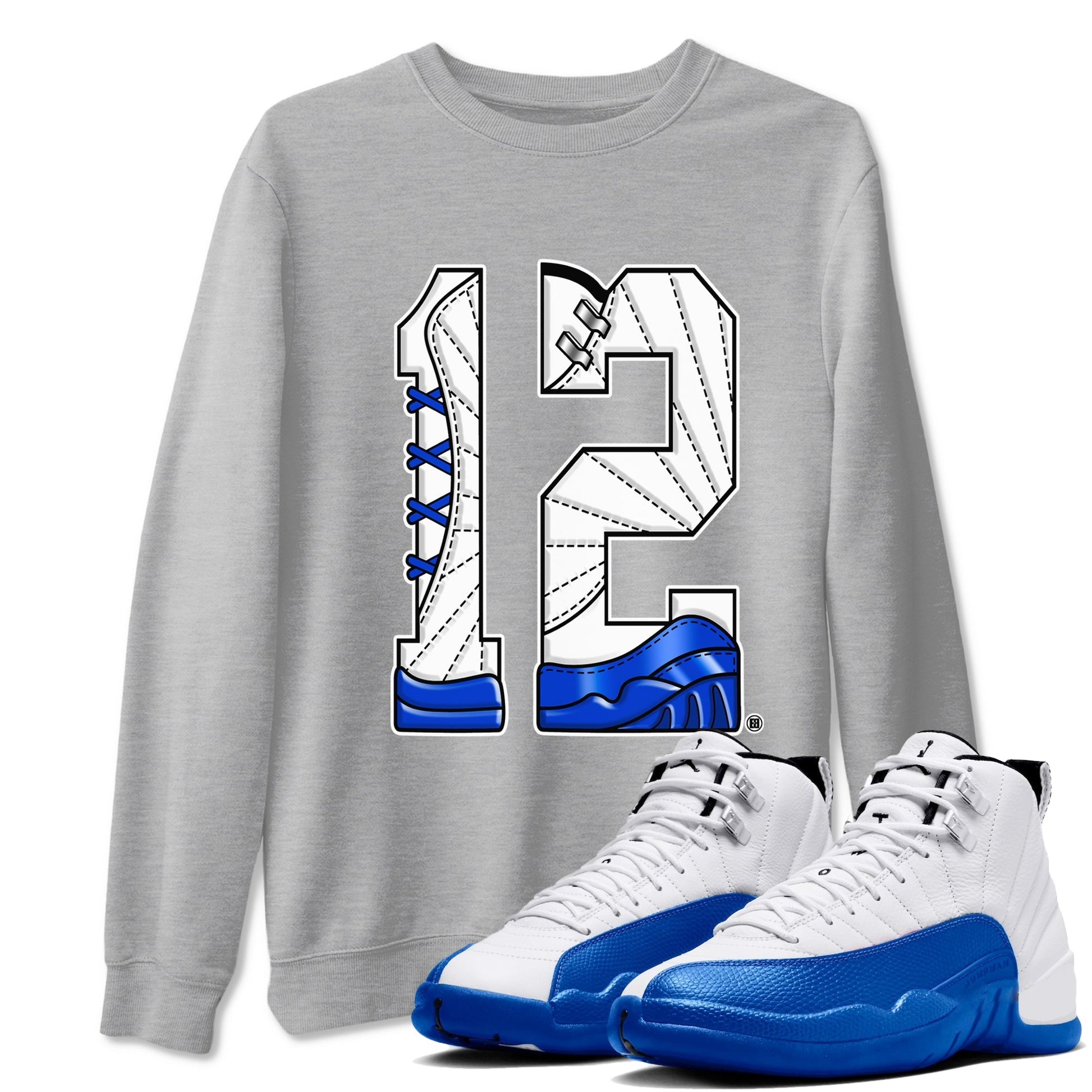 Number 12 Sneaker Tees - Air Jordan 12 Blueberry