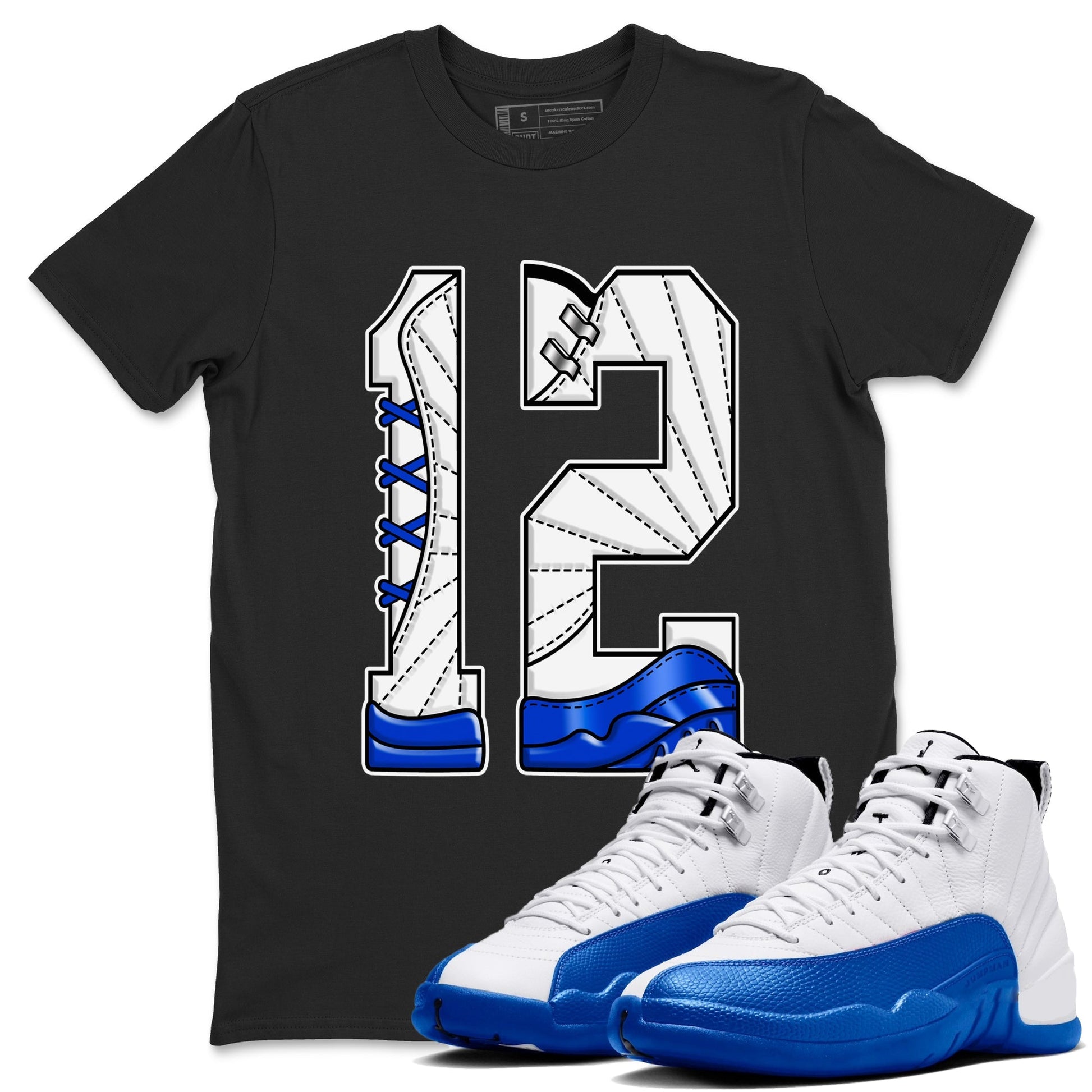 Number 12 Sneaker Tees - Air Jordan 12 Blueberry