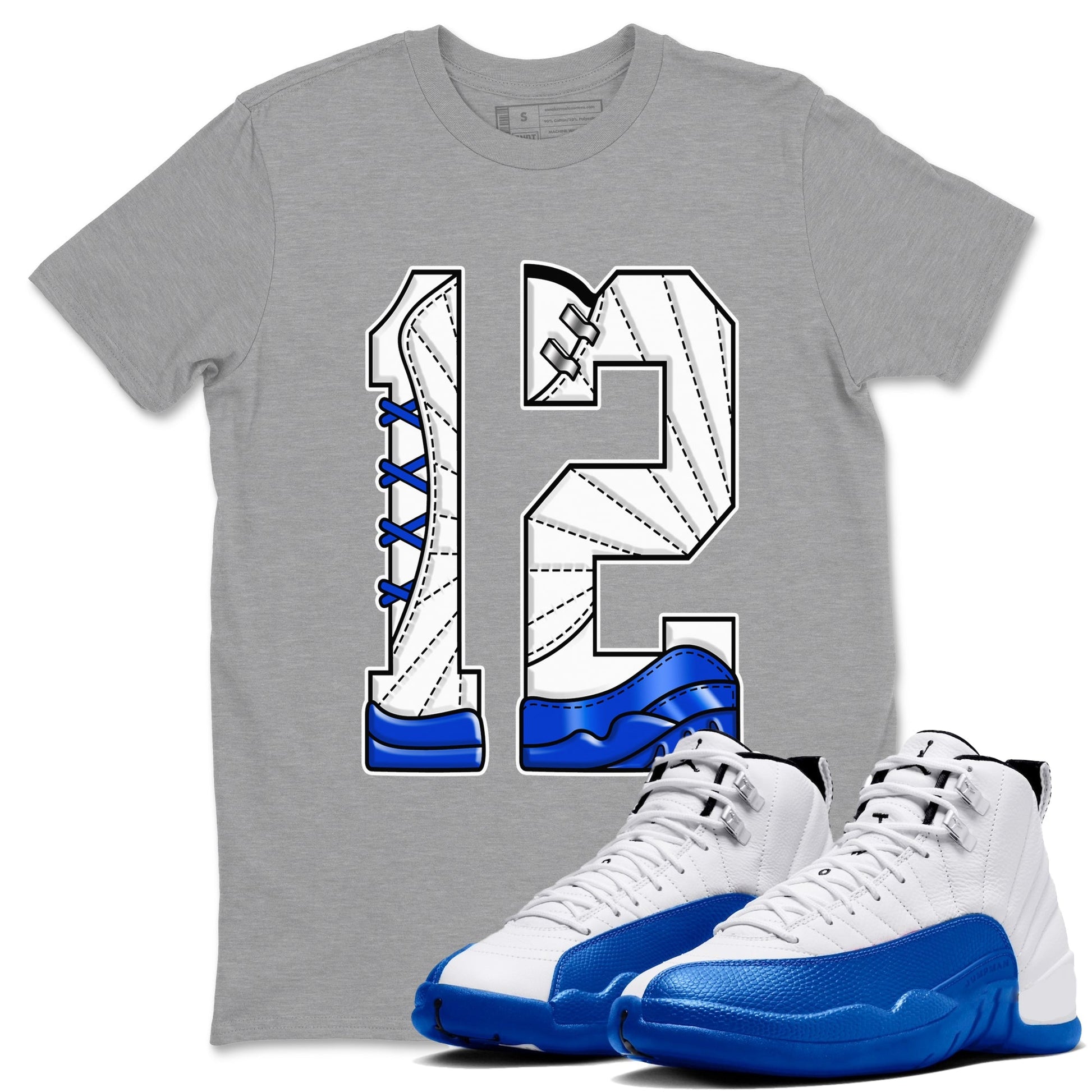 Number 12 Sneaker Tees - Air Jordan 12 Blueberry