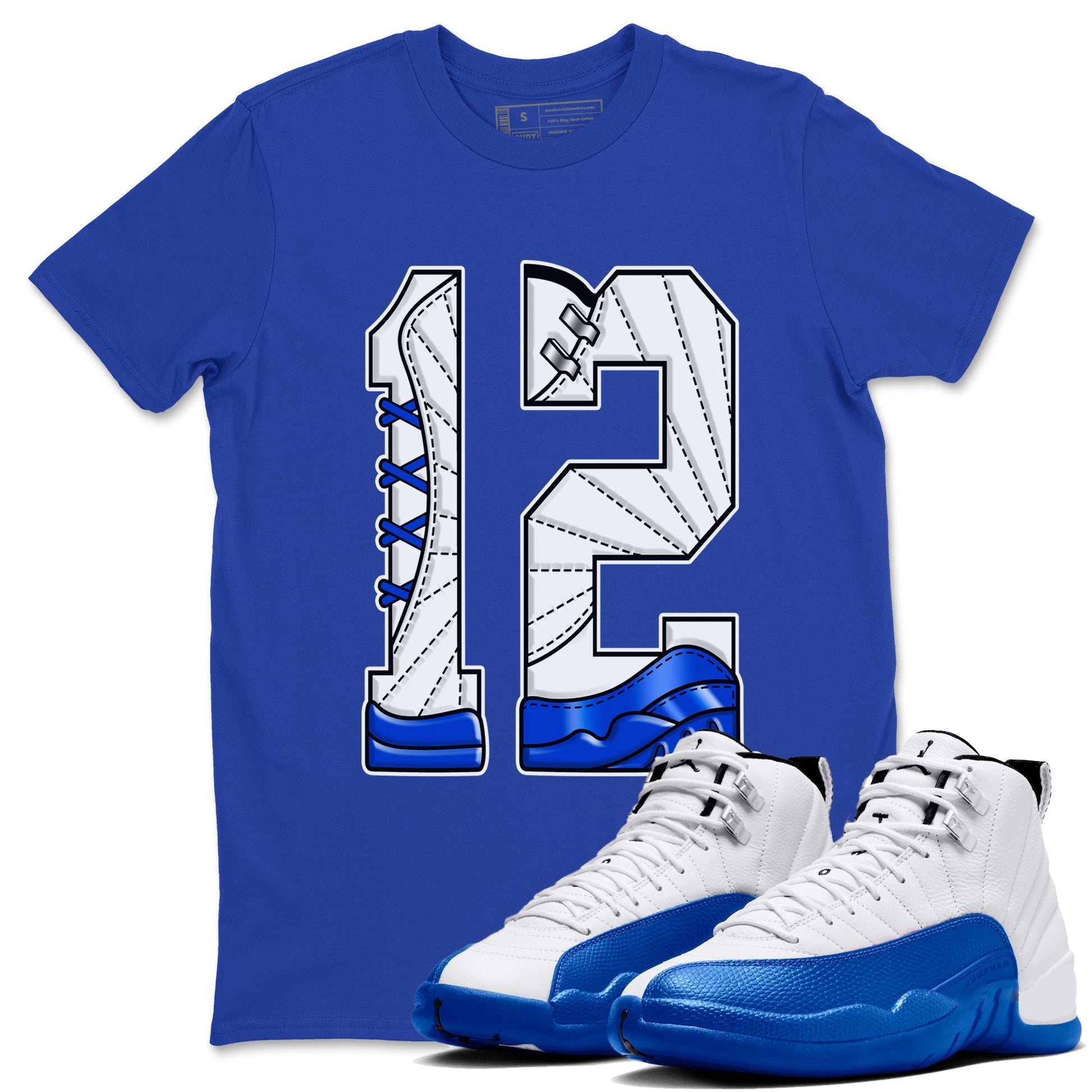Number 12 Sneaker Tees - Air Jordan 12 Blueberry