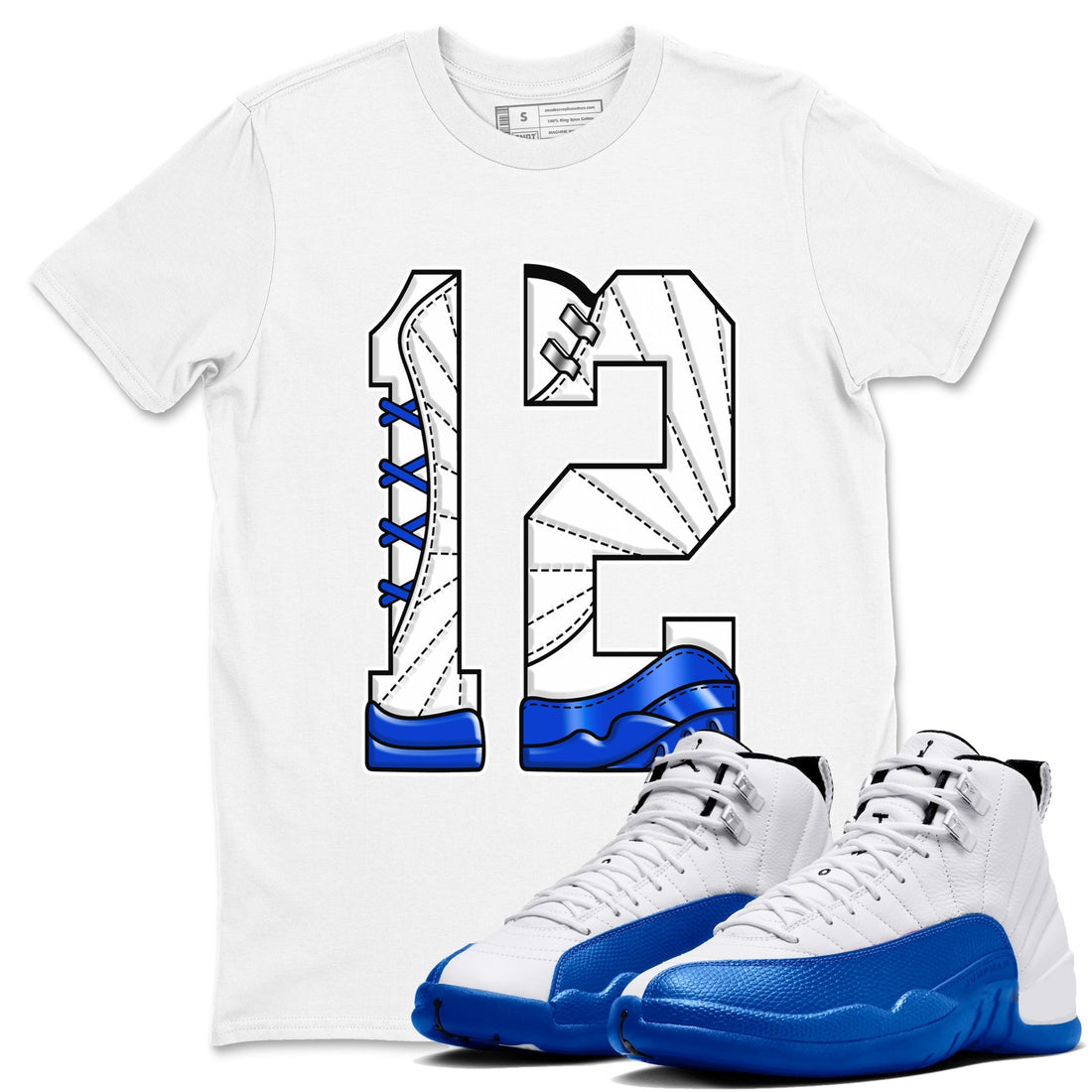Number 12 Sneaker Tees - Air Jordan 12 Blueberry