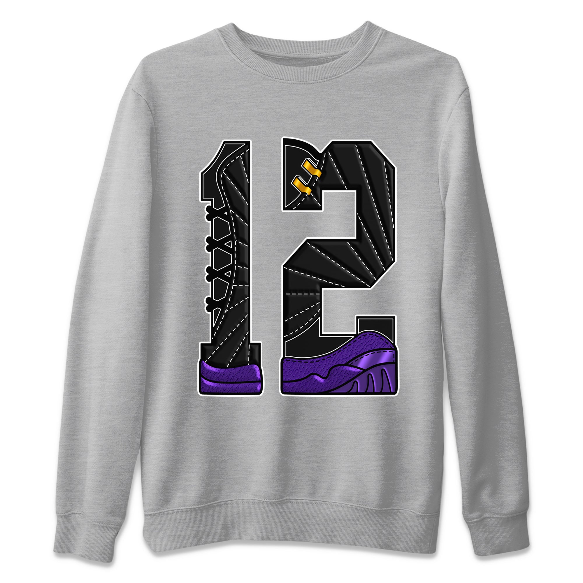Number 12 Unisex Tops - Air Jordan 12 Field Purple