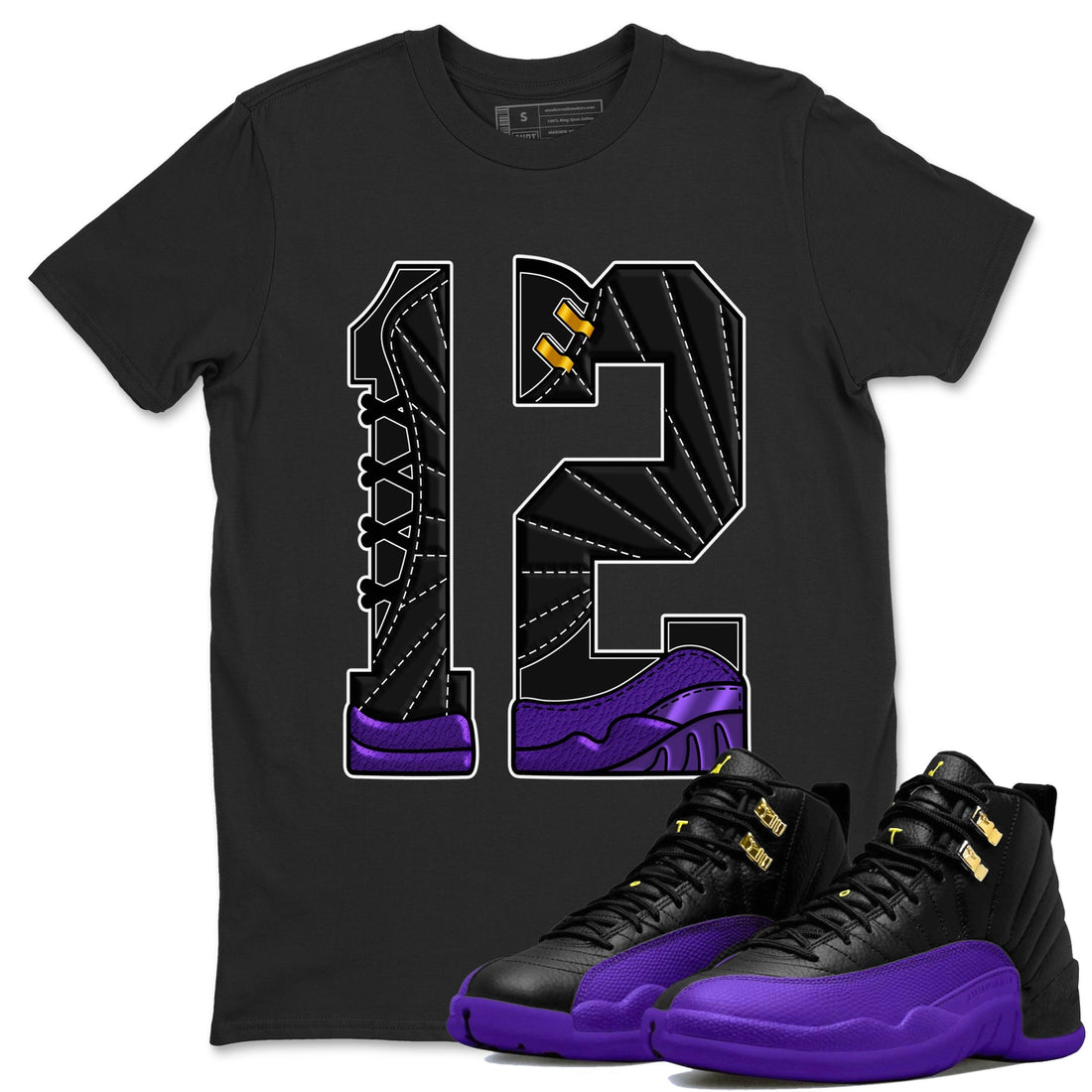 Number 12 Unisex Tops - Air Jordan 12 Field Purple
