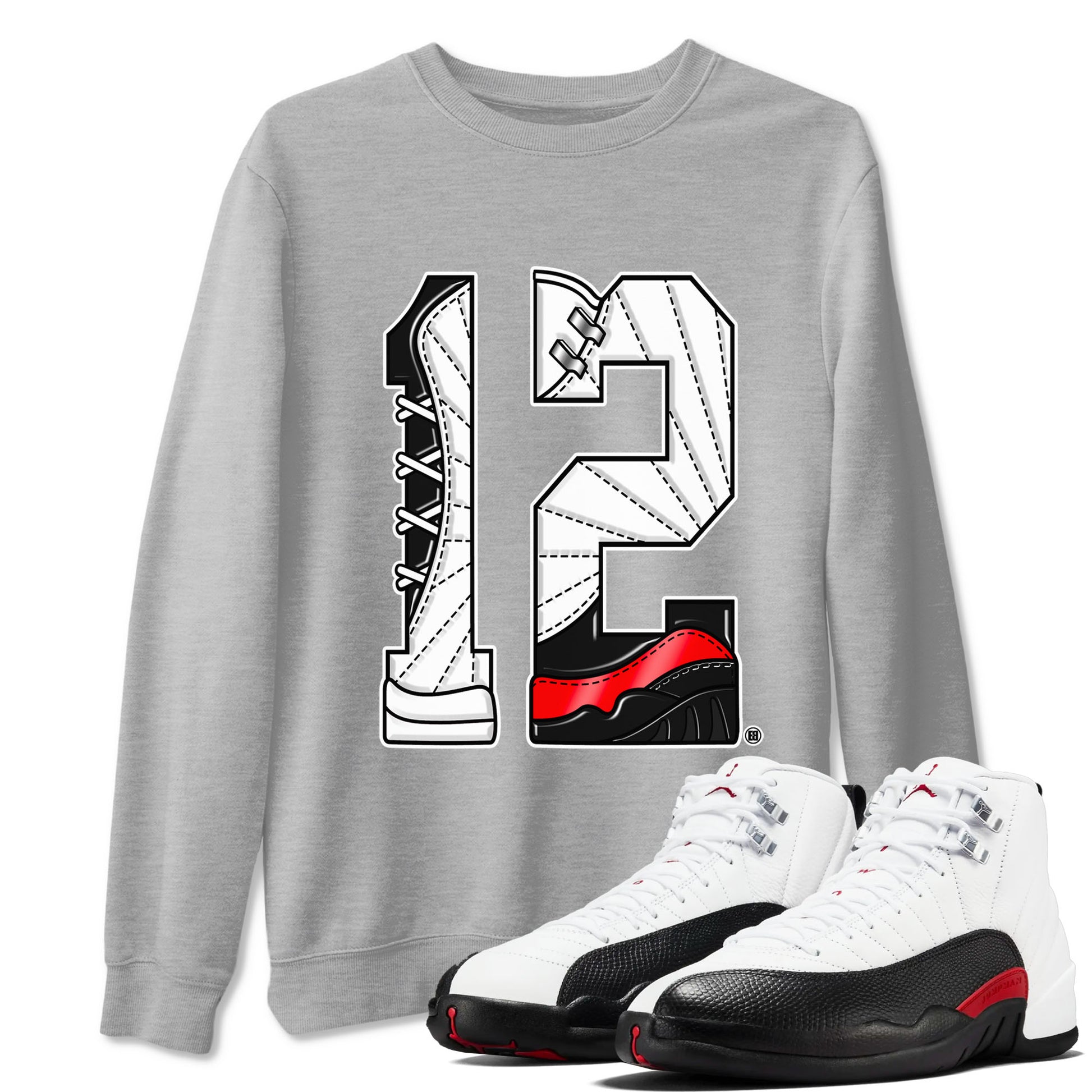 Number 12 Sneaker Tees - Air Jordan 12 Taxi Flip