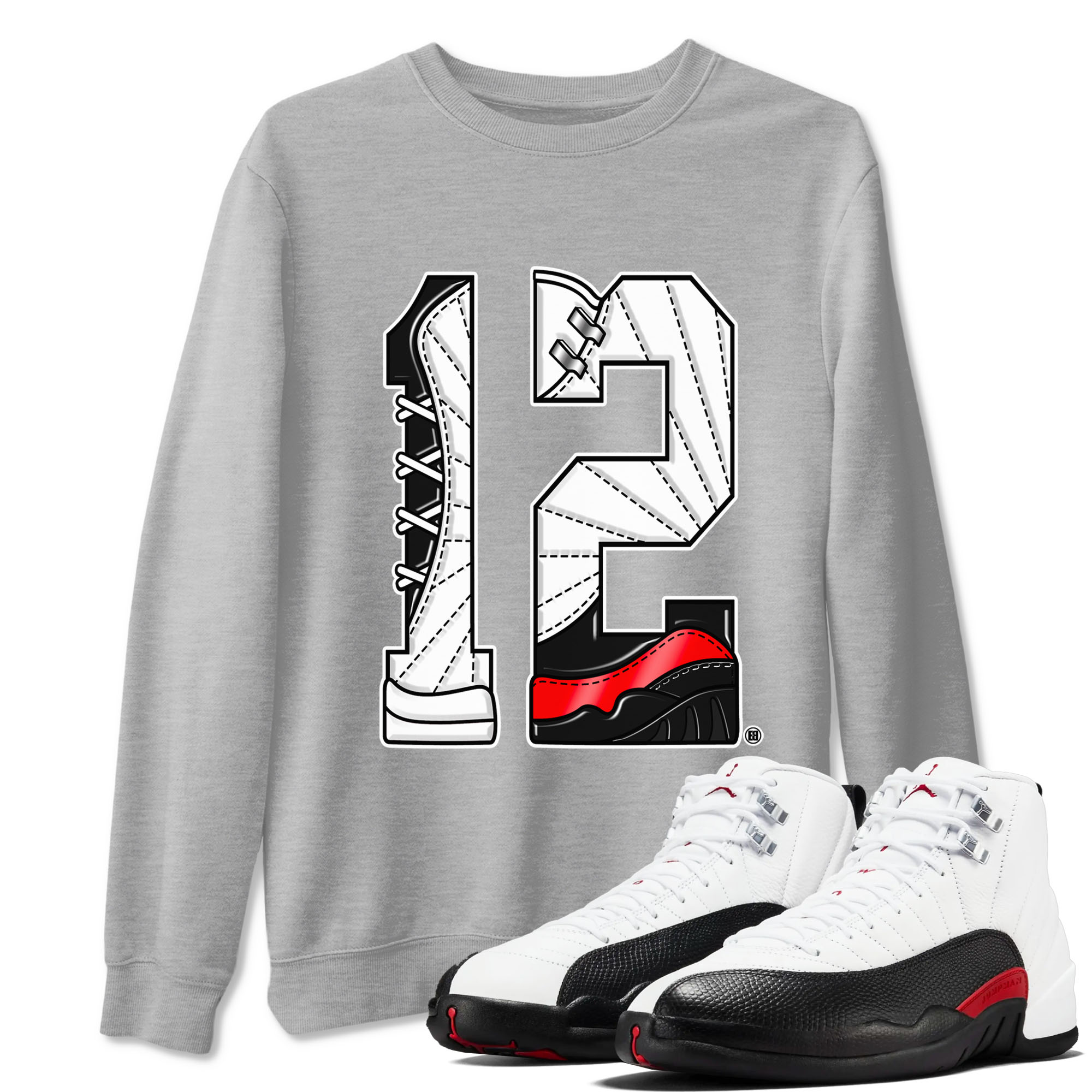 Number 12 Sneaker Tees - Air Jordan 12 Taxi Flip