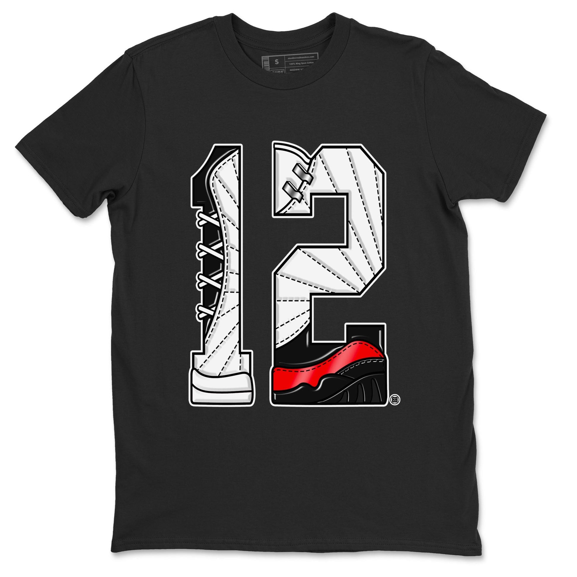 Number 12 Sneaker Tees - Air Jordan 12 Taxi Flip