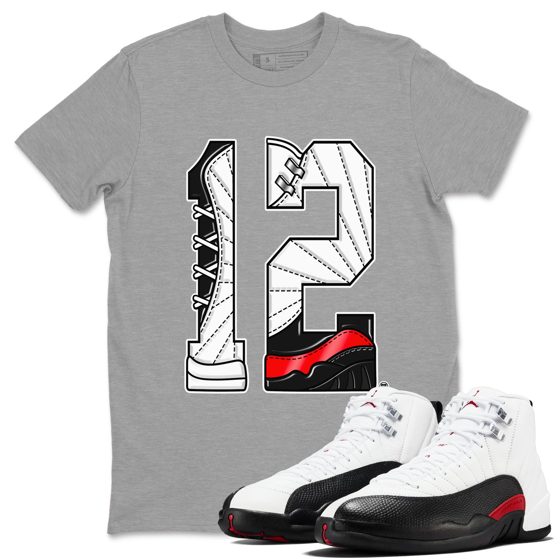 Number 12 Sneaker Tees - Air Jordan 12 Taxi Flip