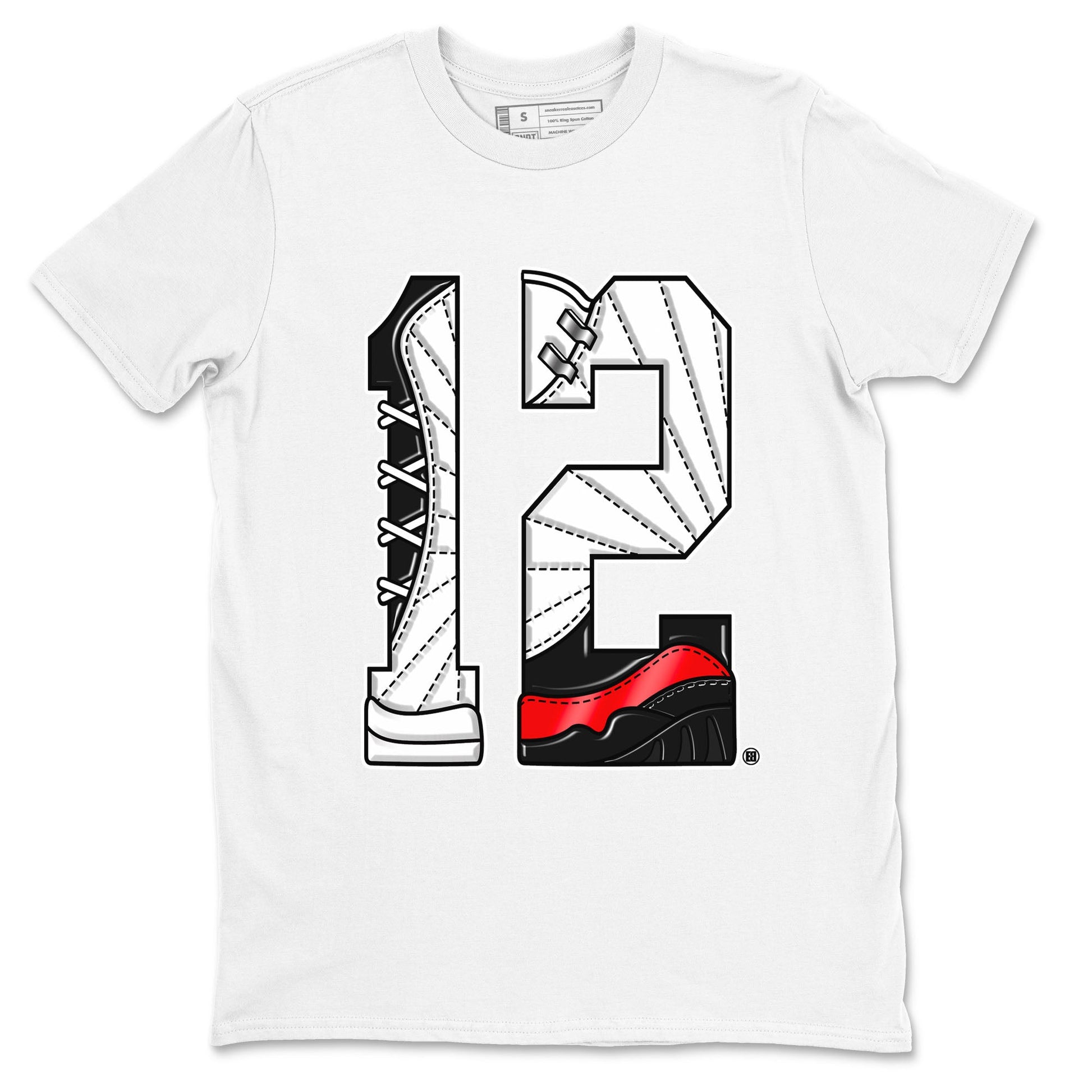 Number 12 Sneaker Tees - Air Jordan 12 Taxi Flip