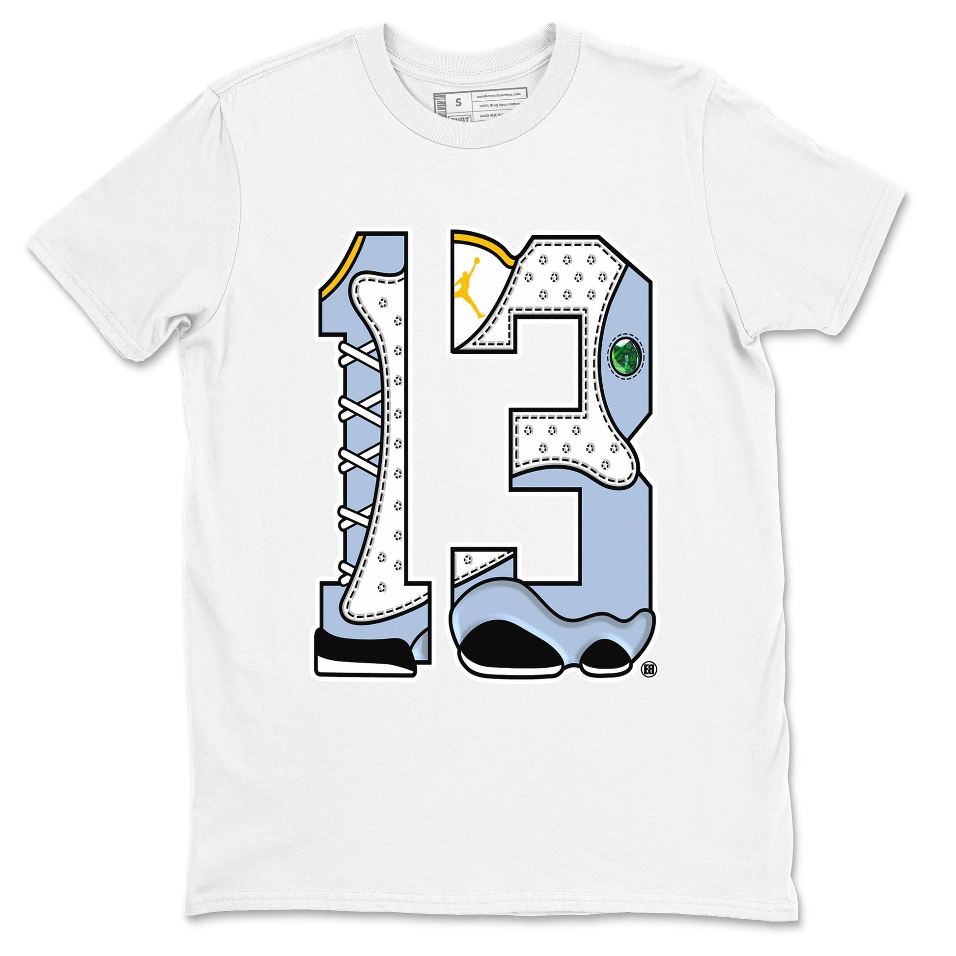 Number 13 Sneaker Tees - Air Jordan 13 Blue Grey