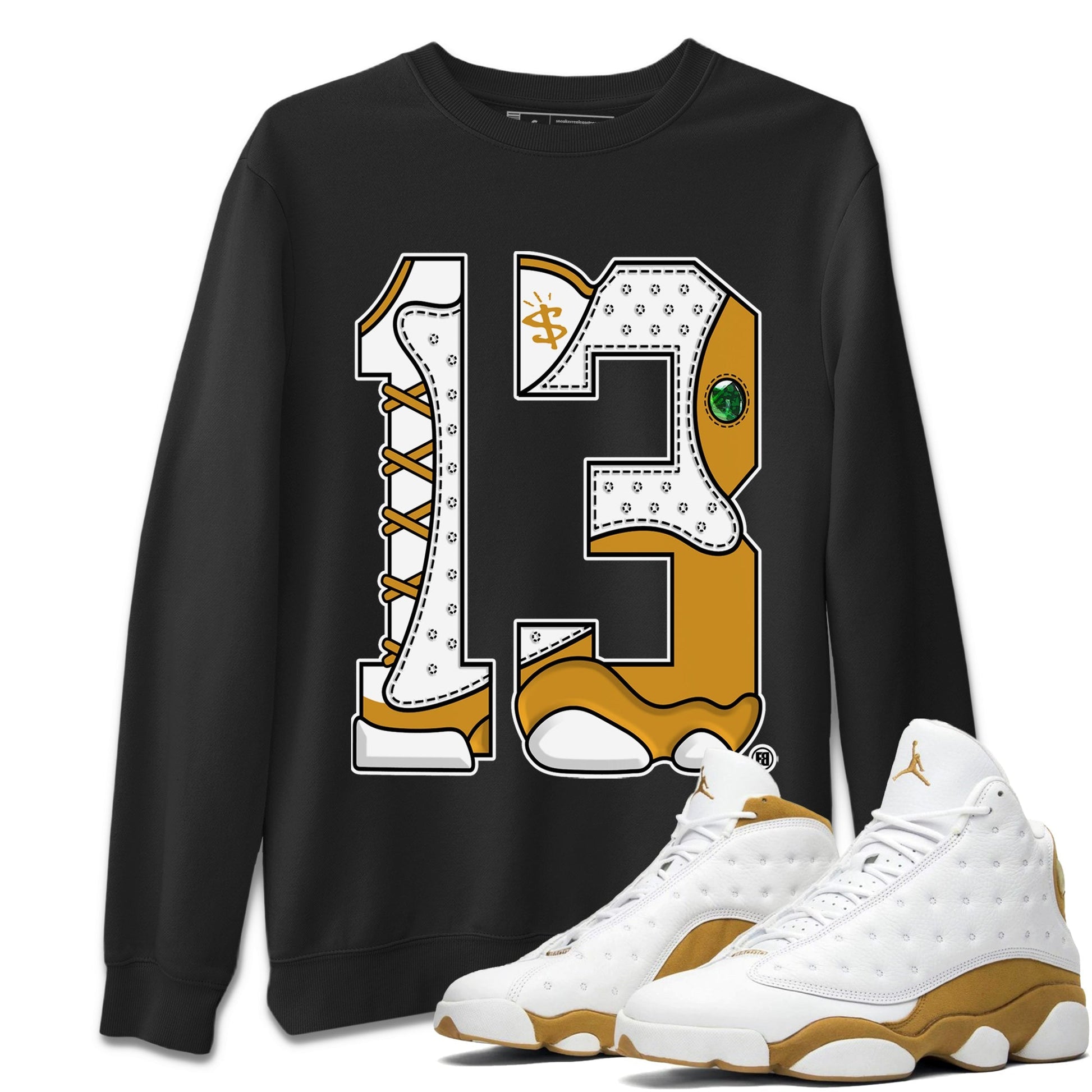Number 13 Unisex Tops - Air Jordan 13 Wheat