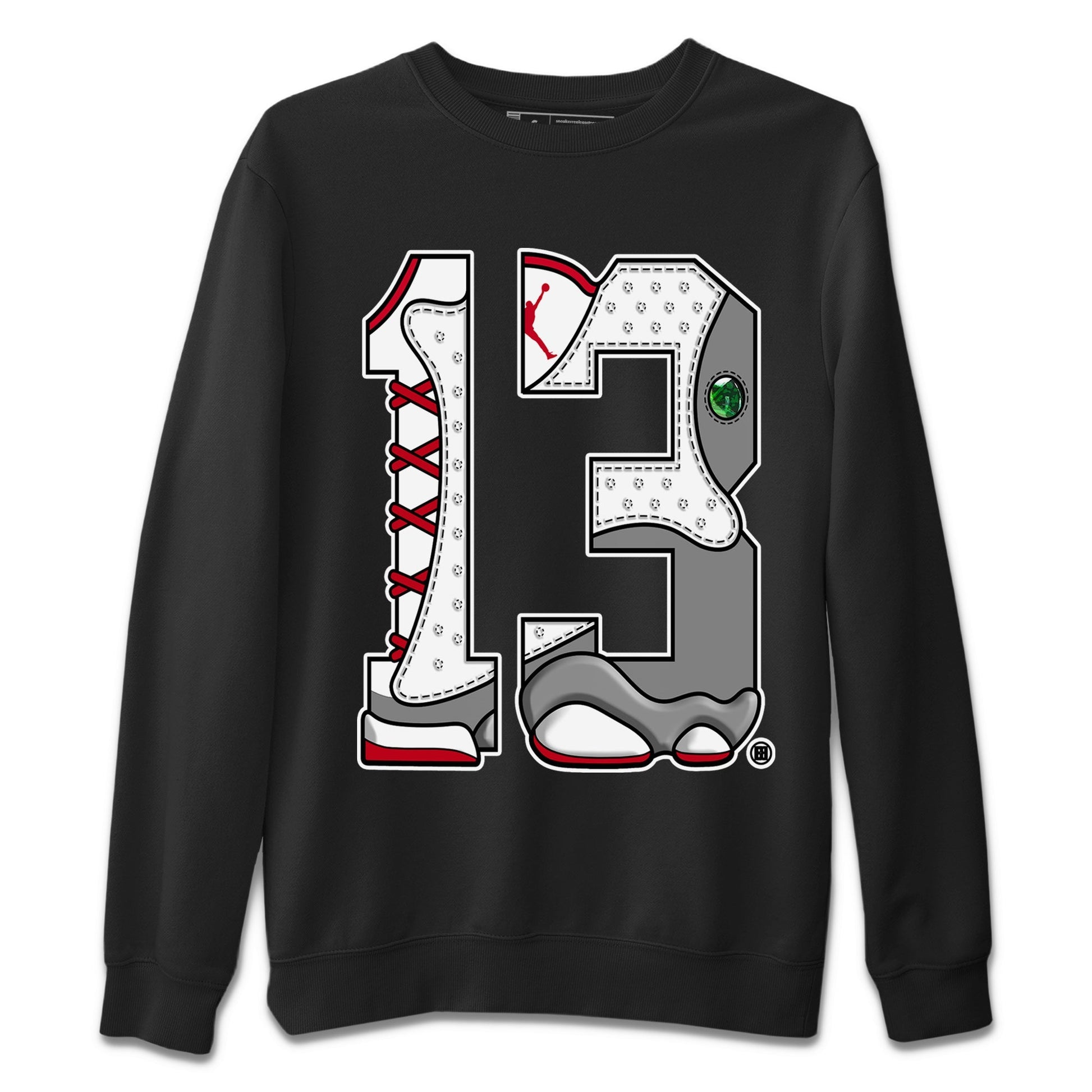 Number 13 Unisex Tops - Air Jordan 13 Wolf Grey