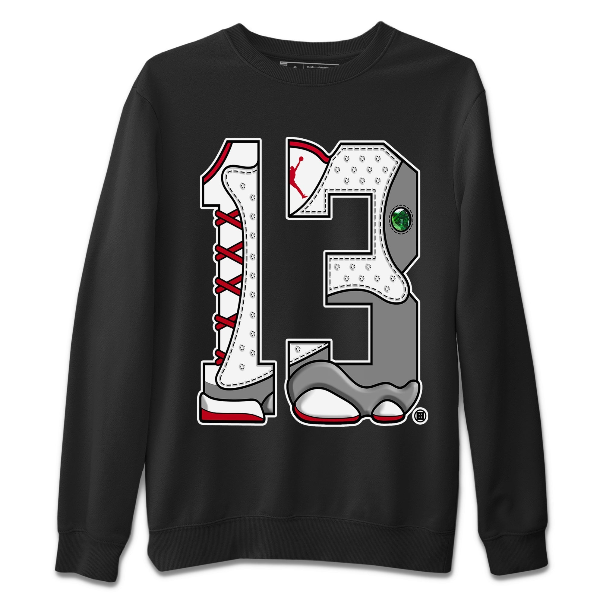 Number 13 Unisex Tops - Air Jordan 13 Wolf Grey