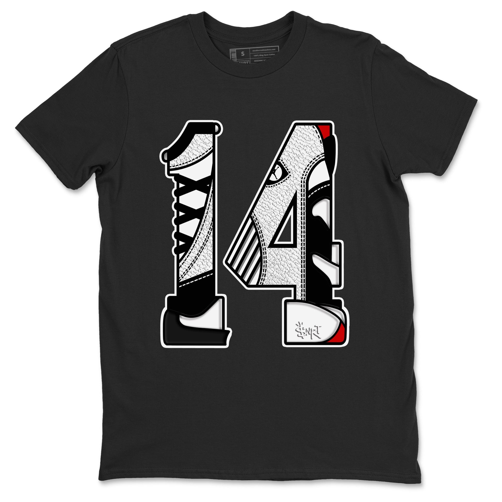 Number 14 Sneaker Tees - Air Jordan 14 Black Toe