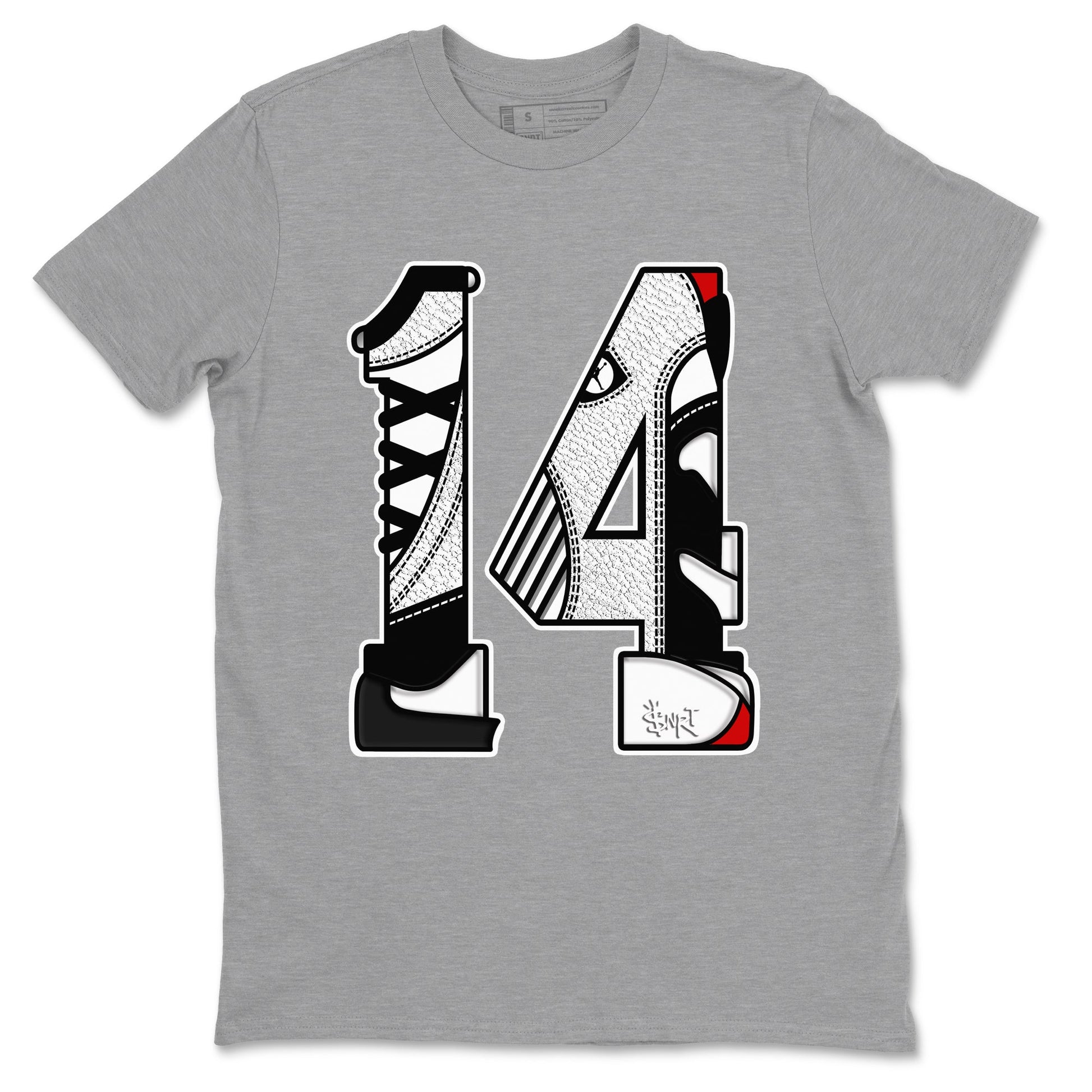 Number 14 Sneaker Tees - Air Jordan 14 Black Toe