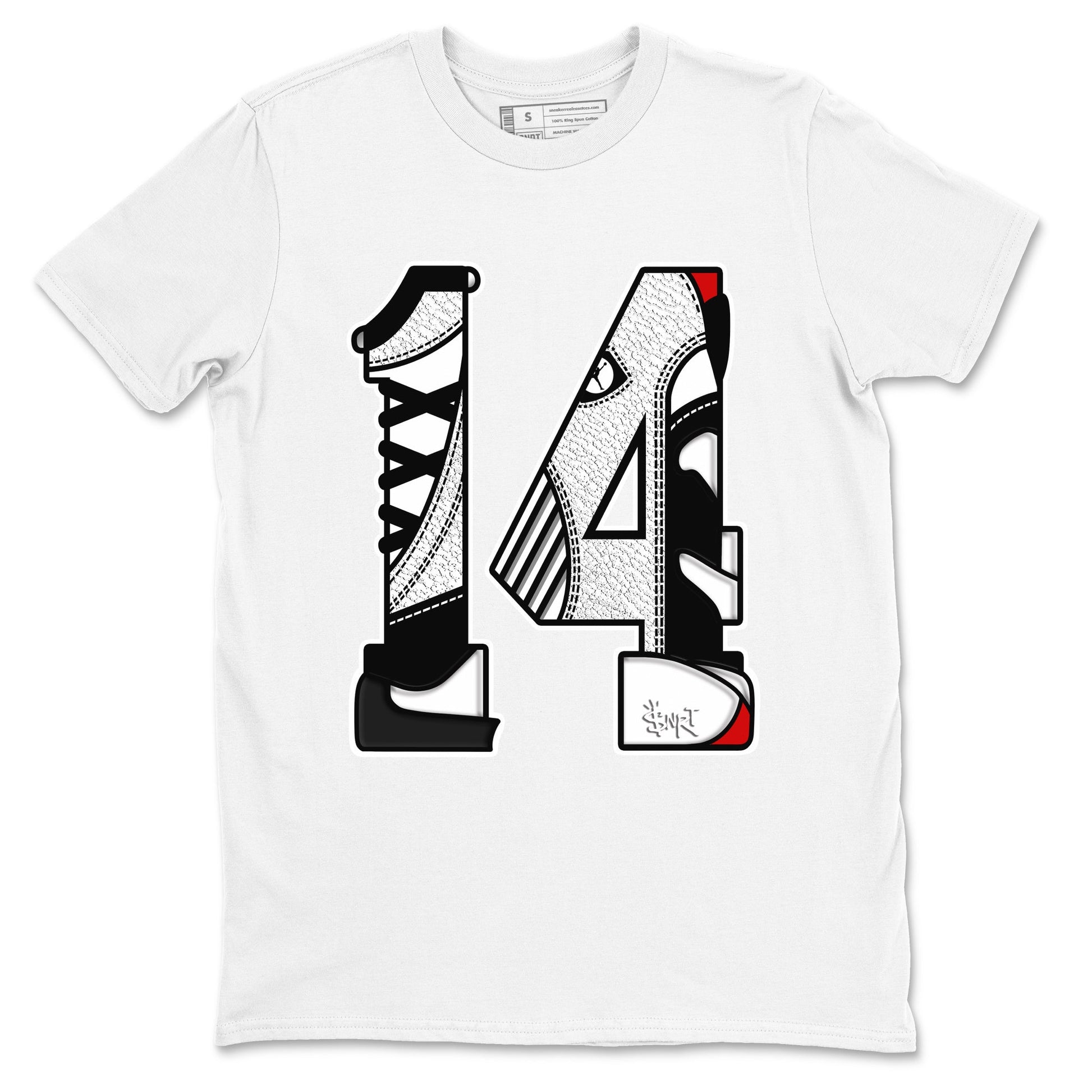 Number 14 Sneaker Tees - Air Jordan 14 Black Toe