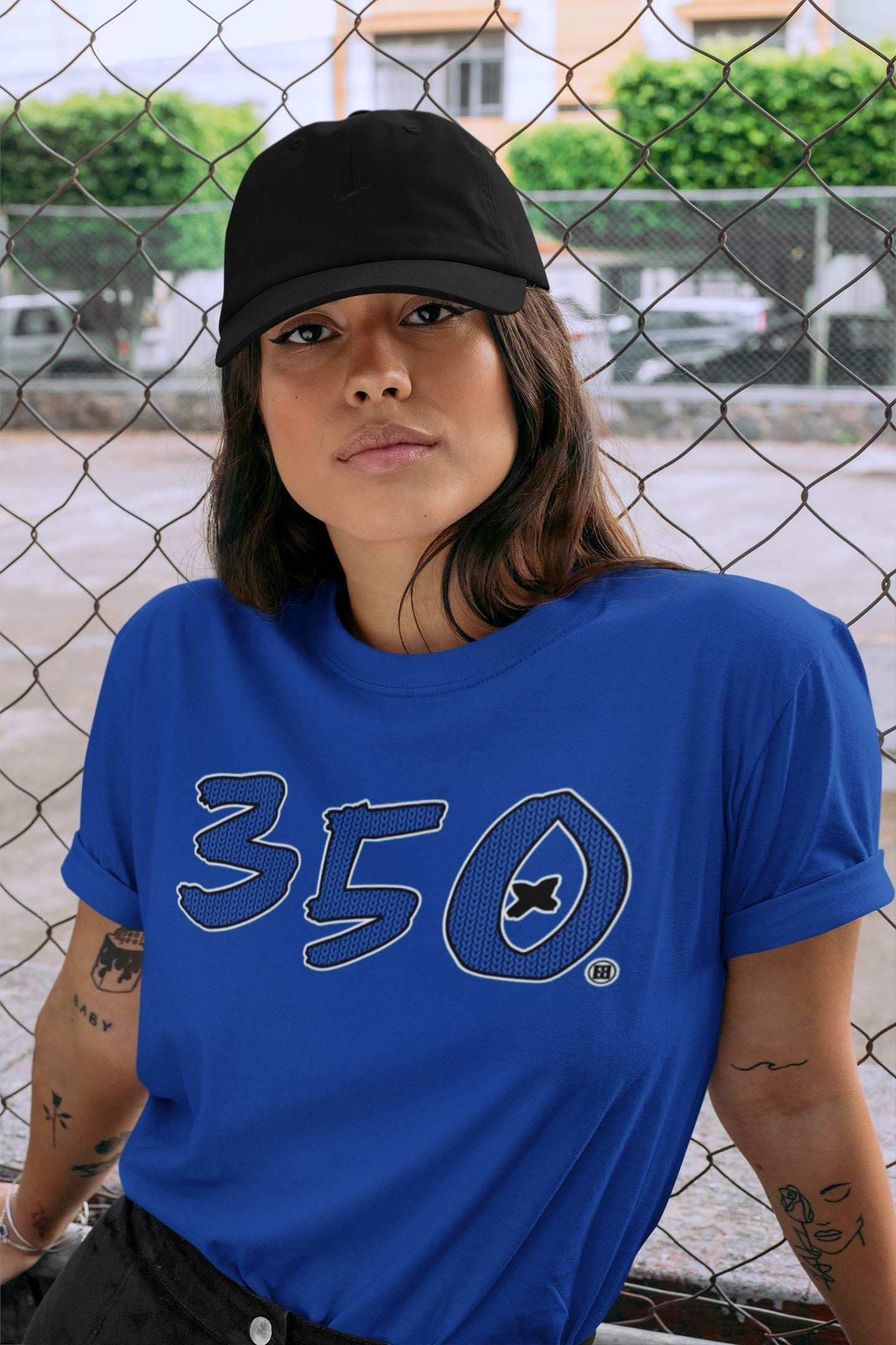 Number 350 Unisex Tops - Yeezy 350 Dazzling Blue