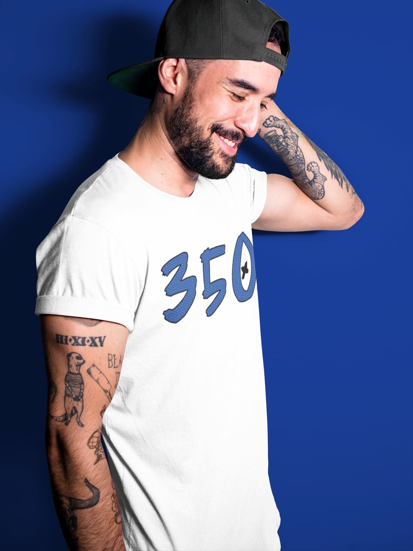 Number 350 Unisex Tops - Yeezy 350 Dazzling Blue